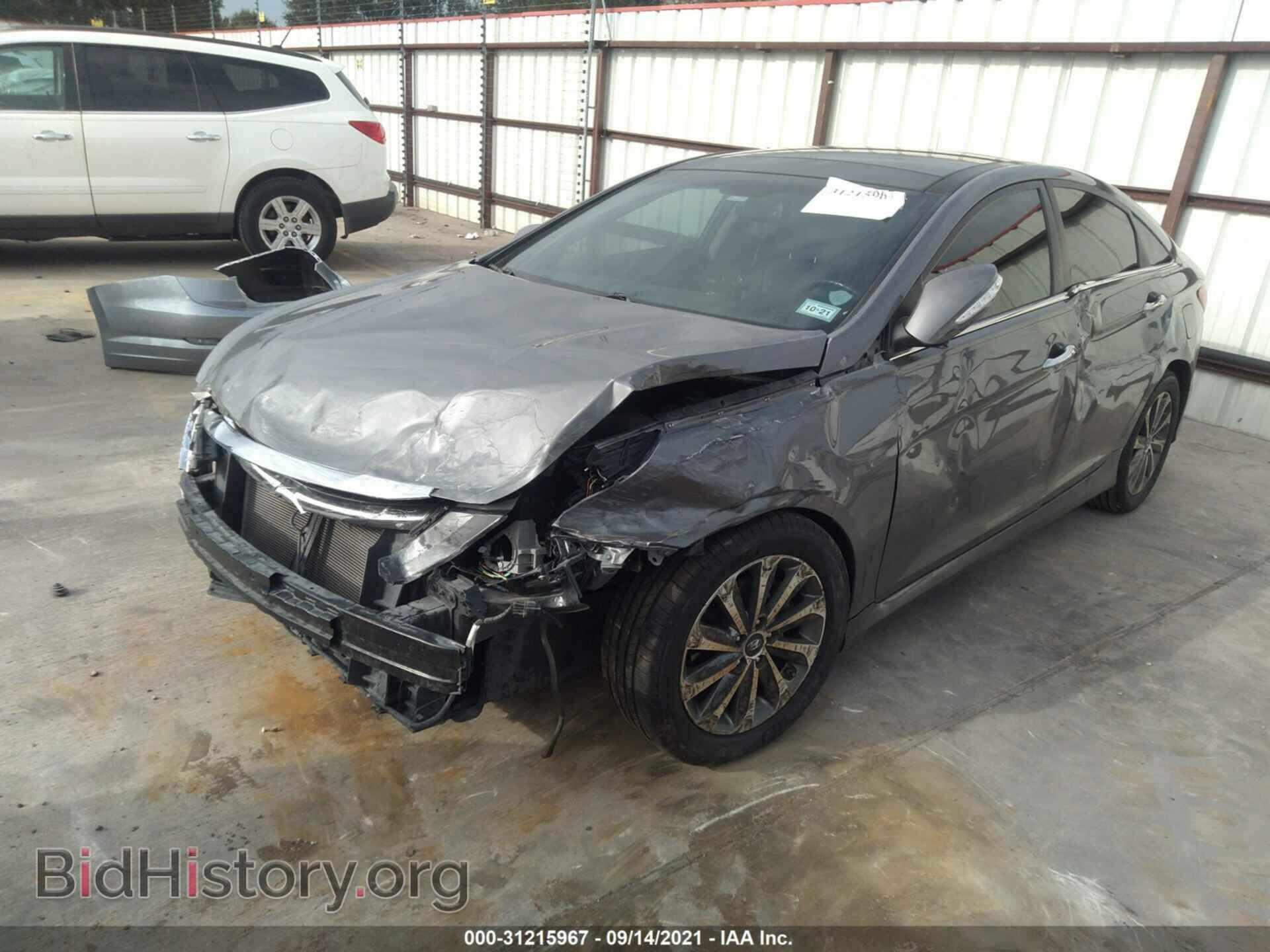 2014 HYUNDAI SONATA - VIN: 5NPEC4AC4EH883236 - Фото 2