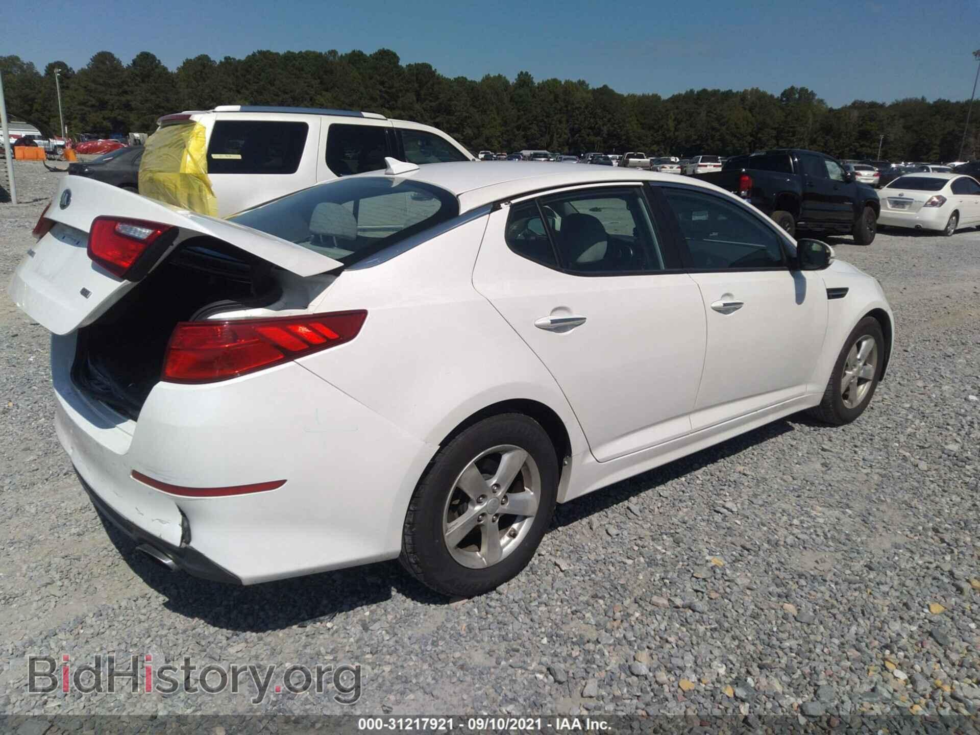 2015 KIA OPTIMA - VIN: KNAGM4A72F5540433 - Фото 4