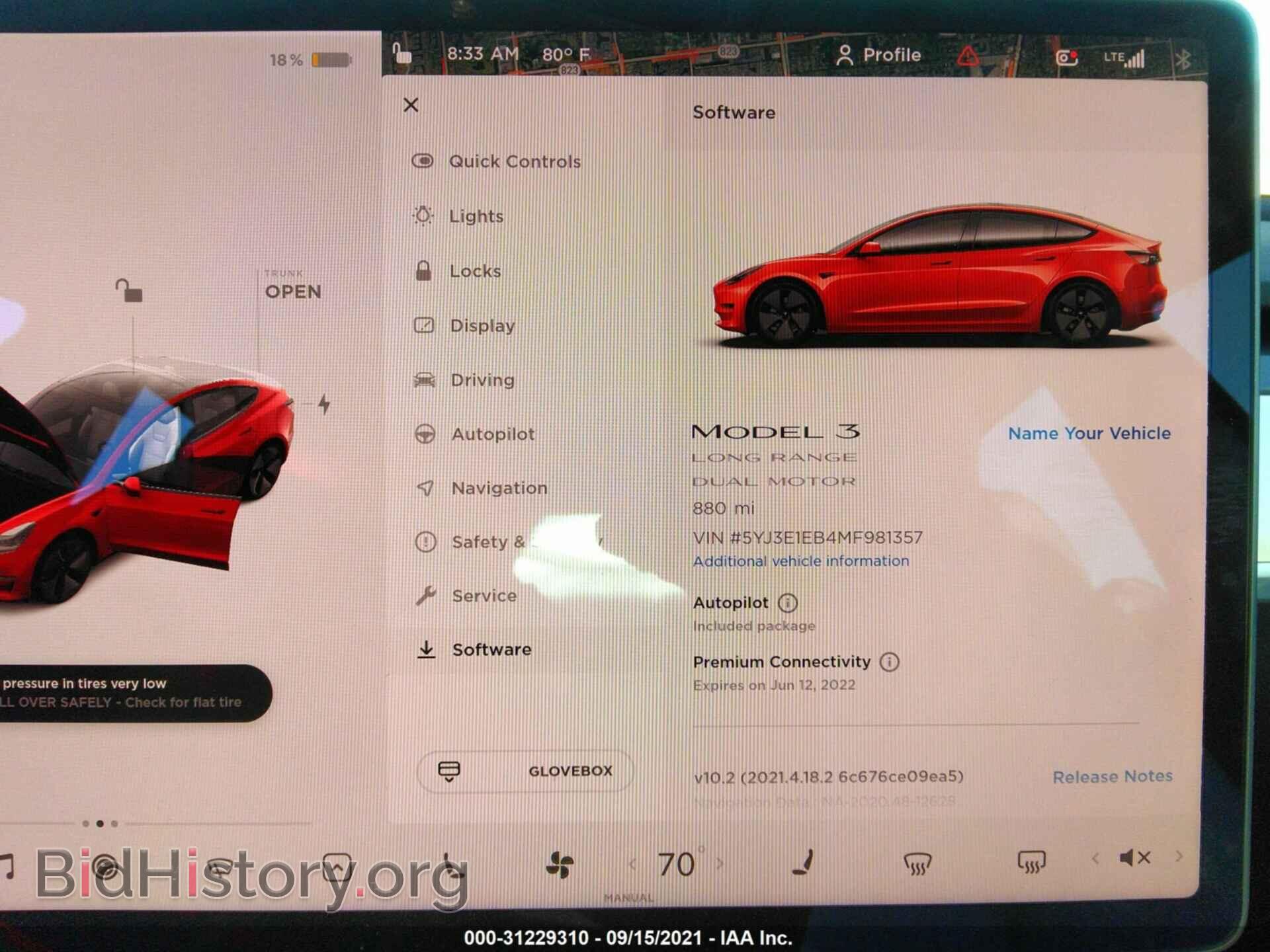2021 TESLA MODEL 3 - VIN: 5YJ3E1EB4MF981357 - Photo 7