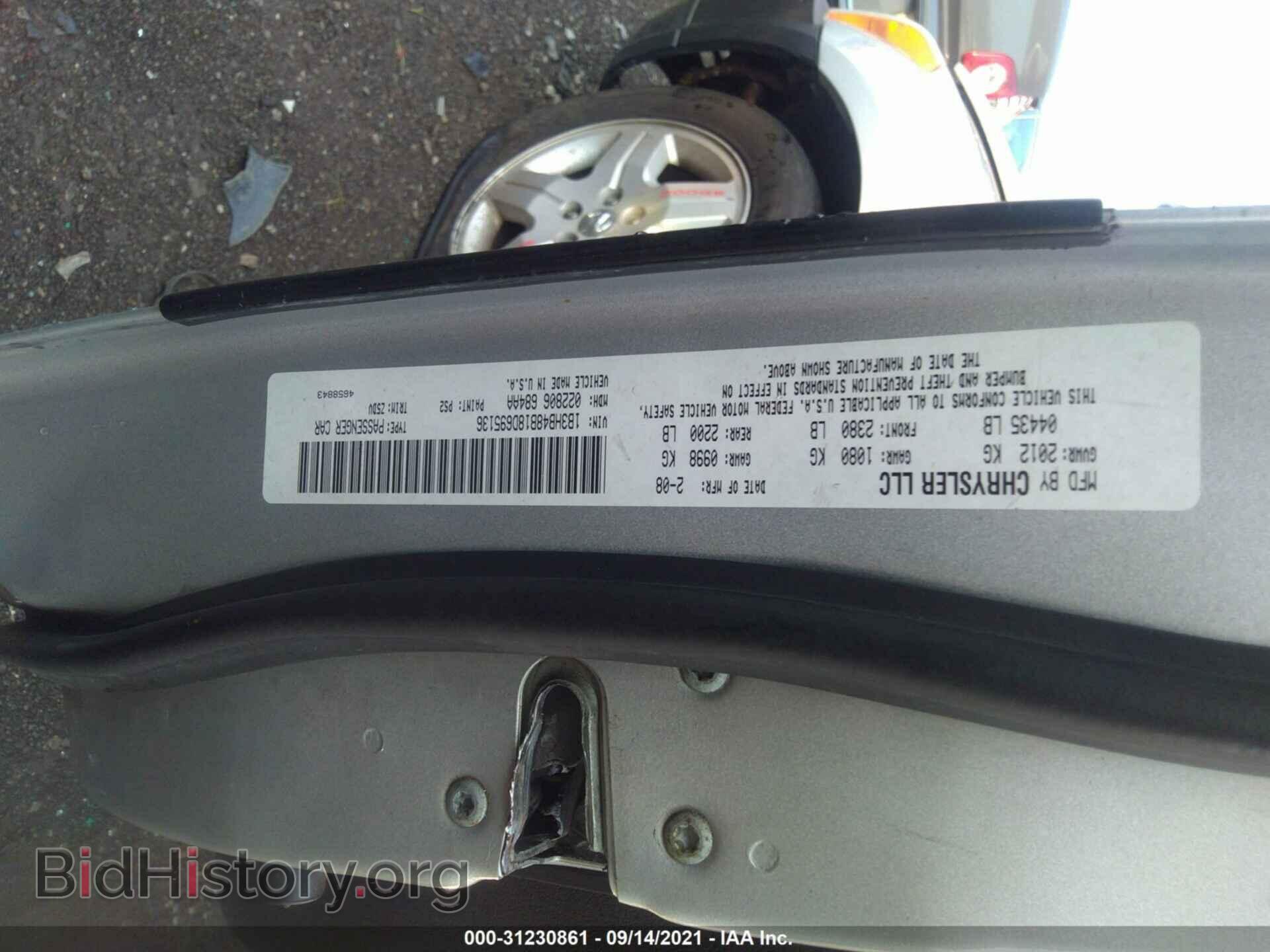 2008 DODGE CALIBER - VIN: 1B3HB48B18D695136 - Фото 9