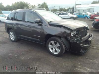 2014 Jeep COMPASS Sport, серый — VIN 1C4NJDBB8ED842318, IAAI