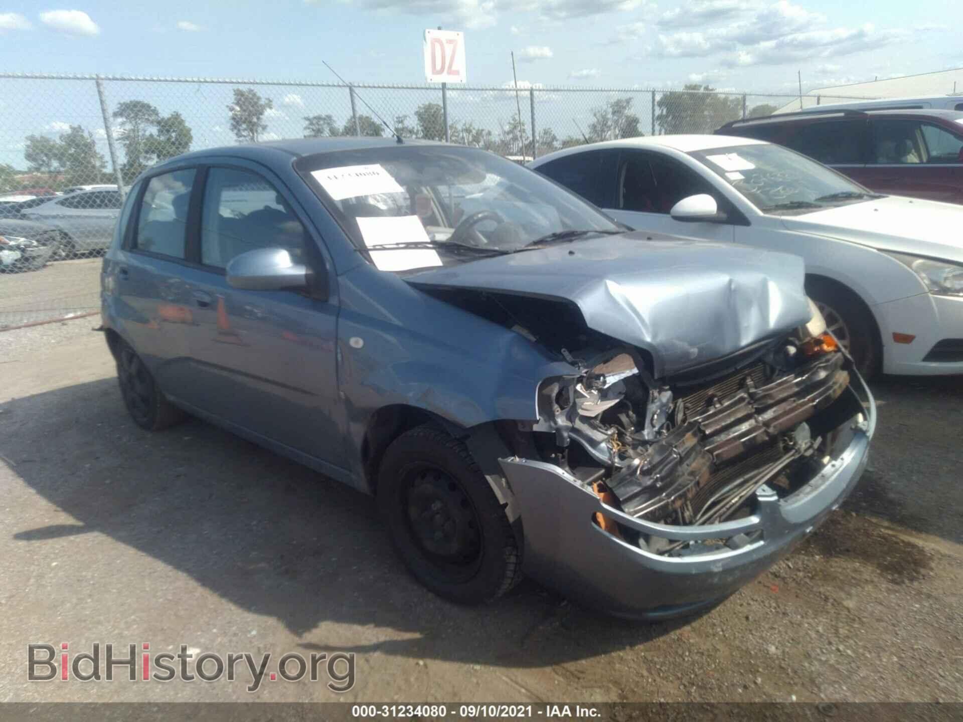 Photo KL1TD66637B756055 - CHEVROLET AVEO 2007