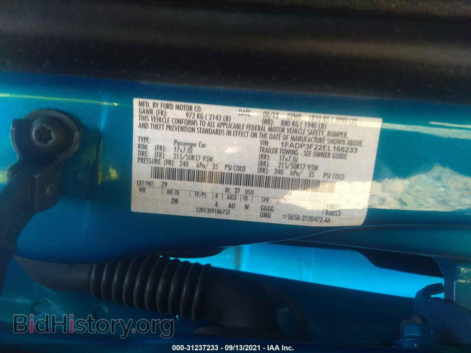 2014 FORD FOCUS - VIN: 1FADP3F22EL166233 - Photo 9