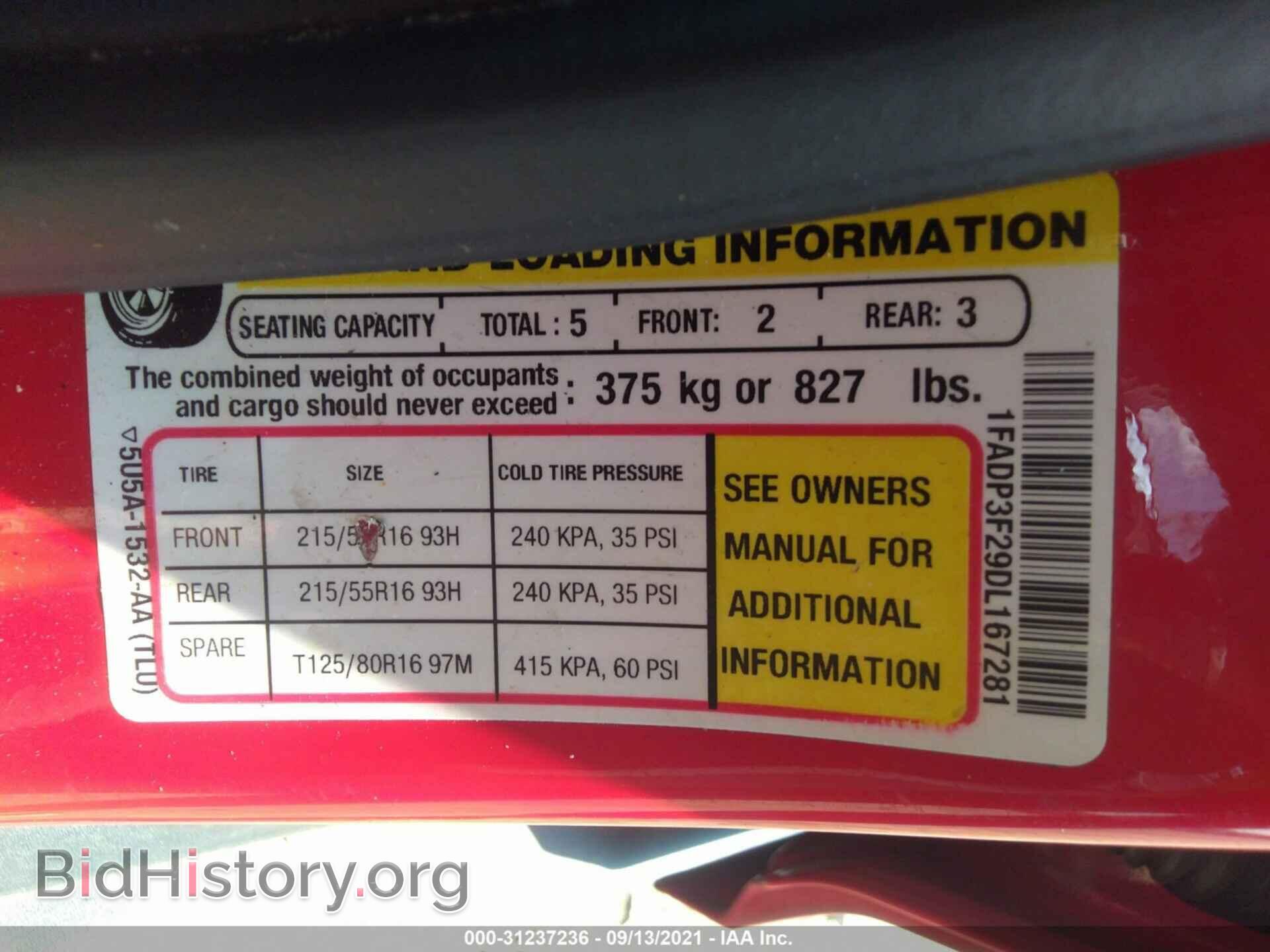 2013 FORD FOCUS - VIN: 1FADP3F29DL167281 - Photo 9