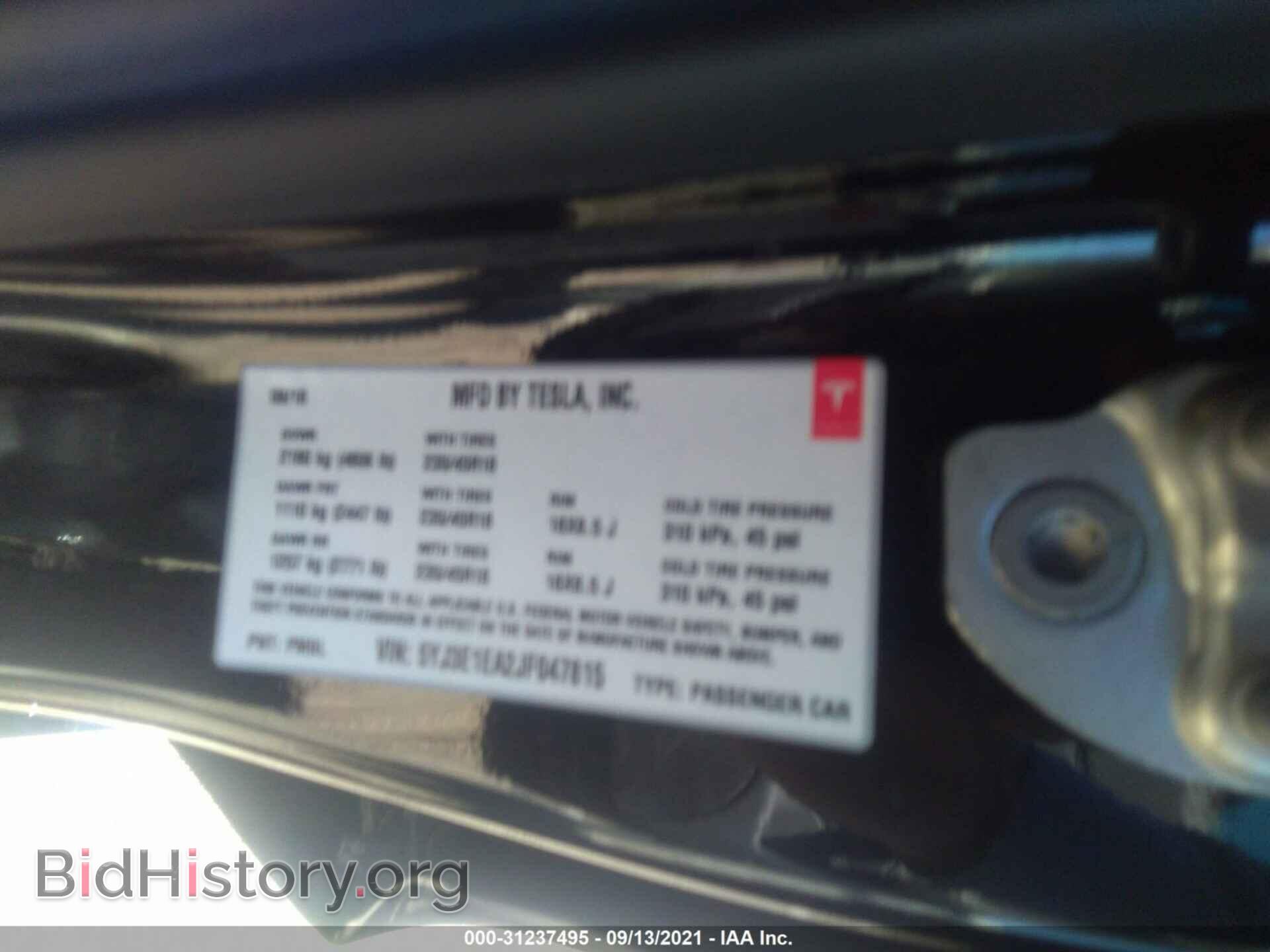 2018 TESLA MODEL 3 - VIN: 5YJ3E1EA2JF047815 - Photo 9
