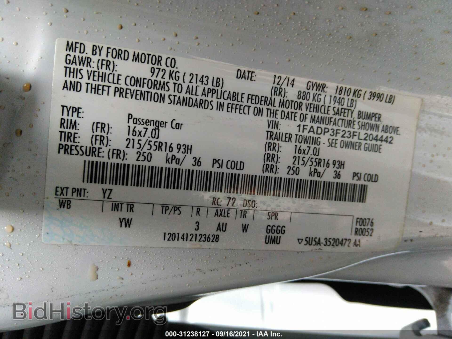 2015 FORD FOCUS - VIN: 1FADP3F23FL204442 - Photo 9