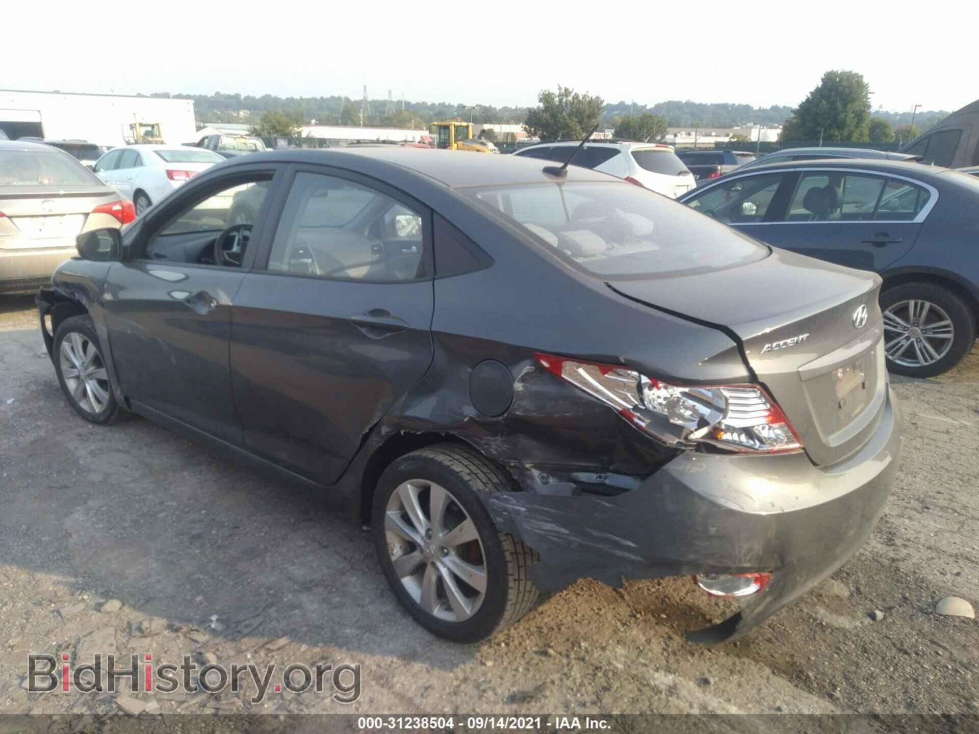 2012 HYUNDAI ACCENT - VIN: KMHCU4AE1CU210652 - Фото 3