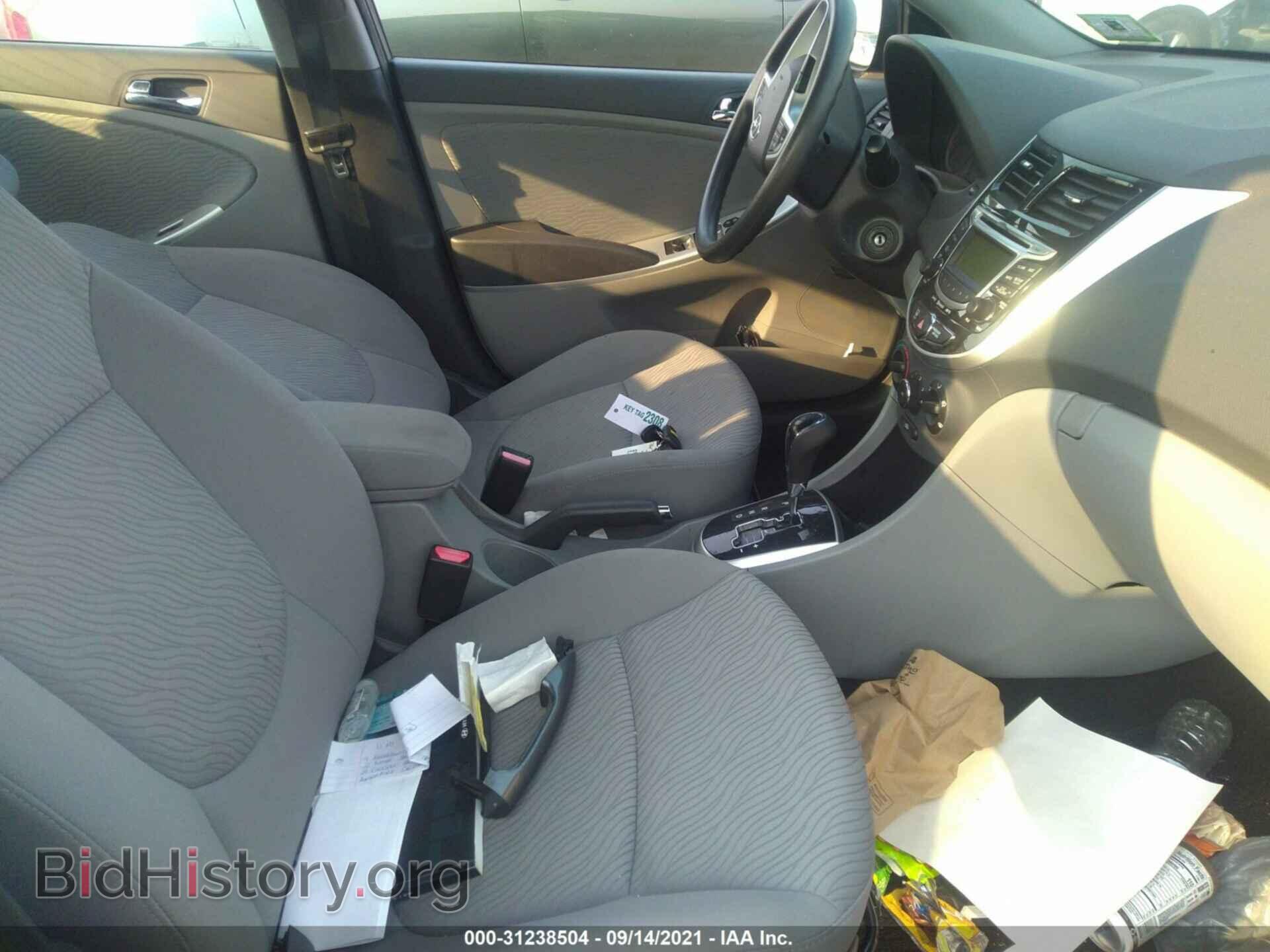 2012 HYUNDAI ACCENT - VIN: KMHCU4AE1CU210652 - Фото 5
