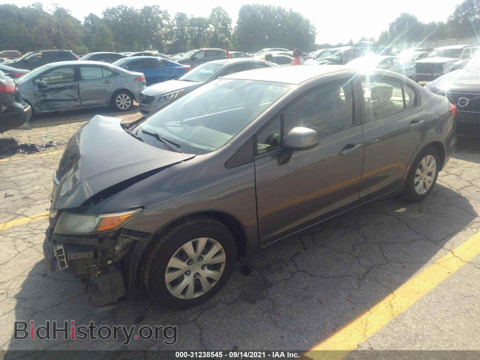 2012 HONDA CIVIC SDN - VIN: 2HGFB2F50CH331620 - Фото 2