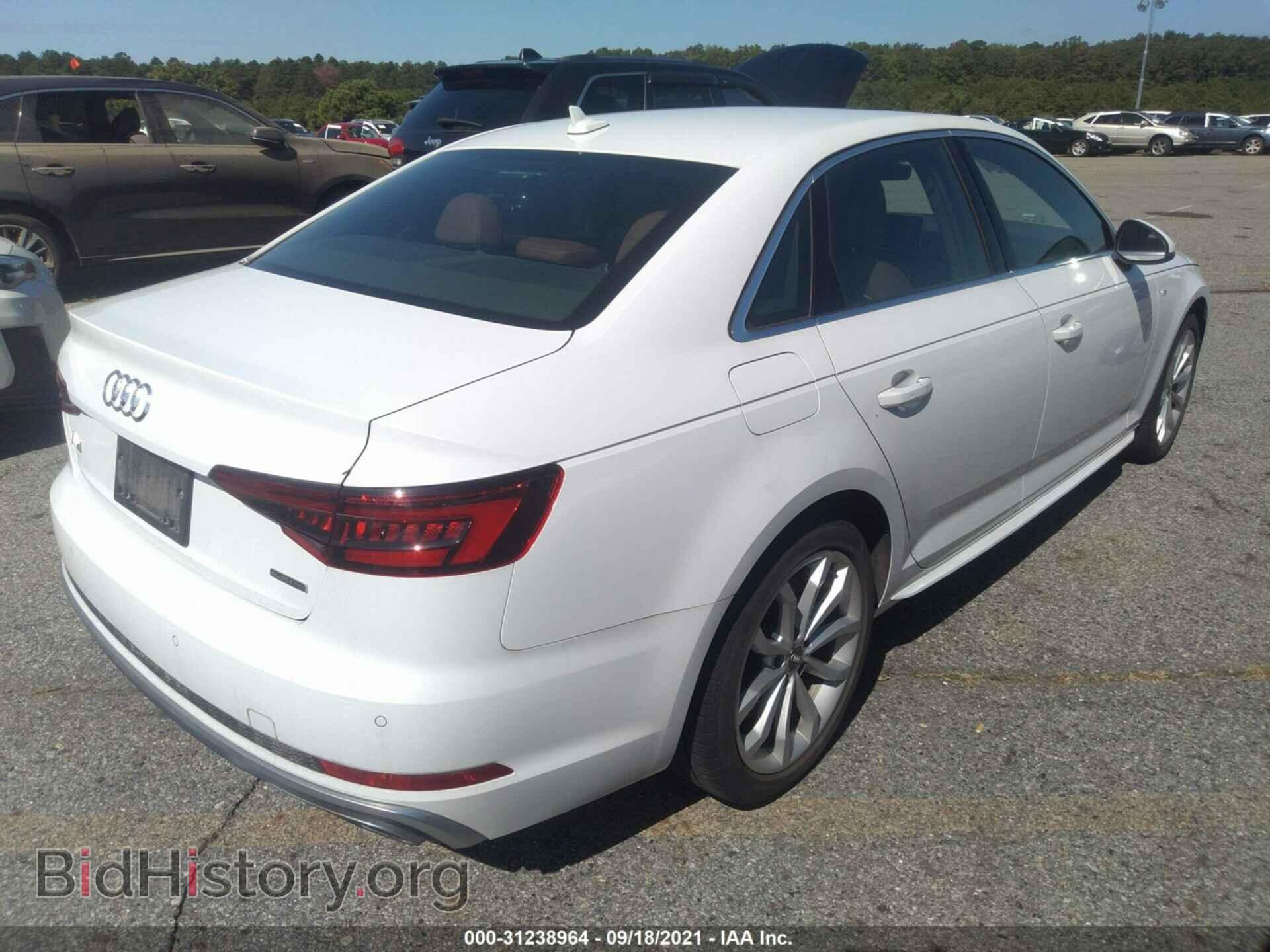 2019 AUDI A4 - VIN: WAUENAF4XKA041673 - Фото 4