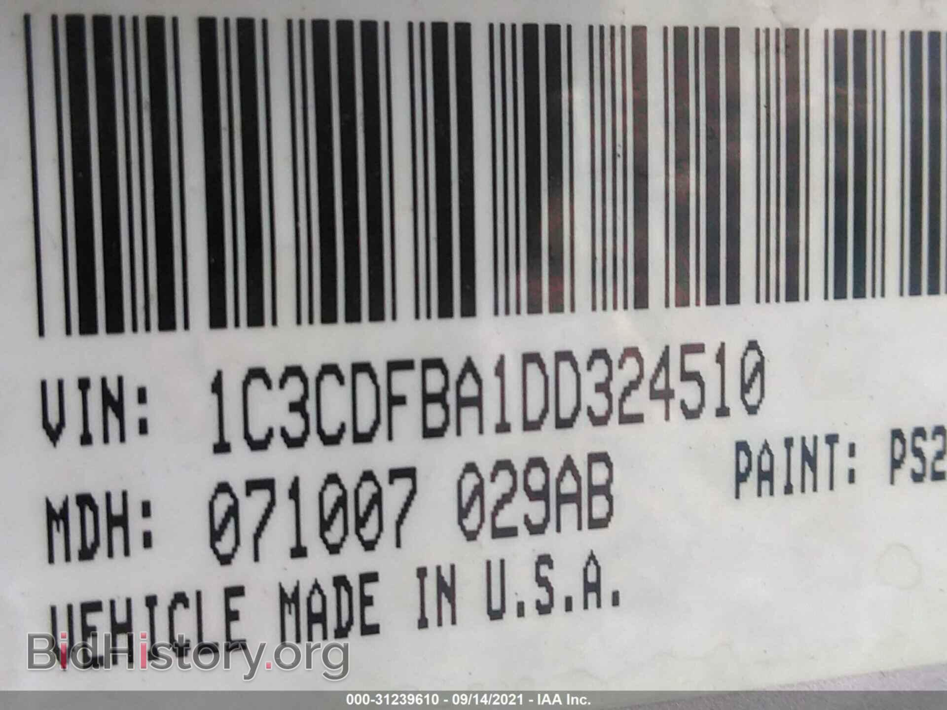 2013 DODGE DART - VIN: 1C3CDFBA1DD324510 - Фото 9