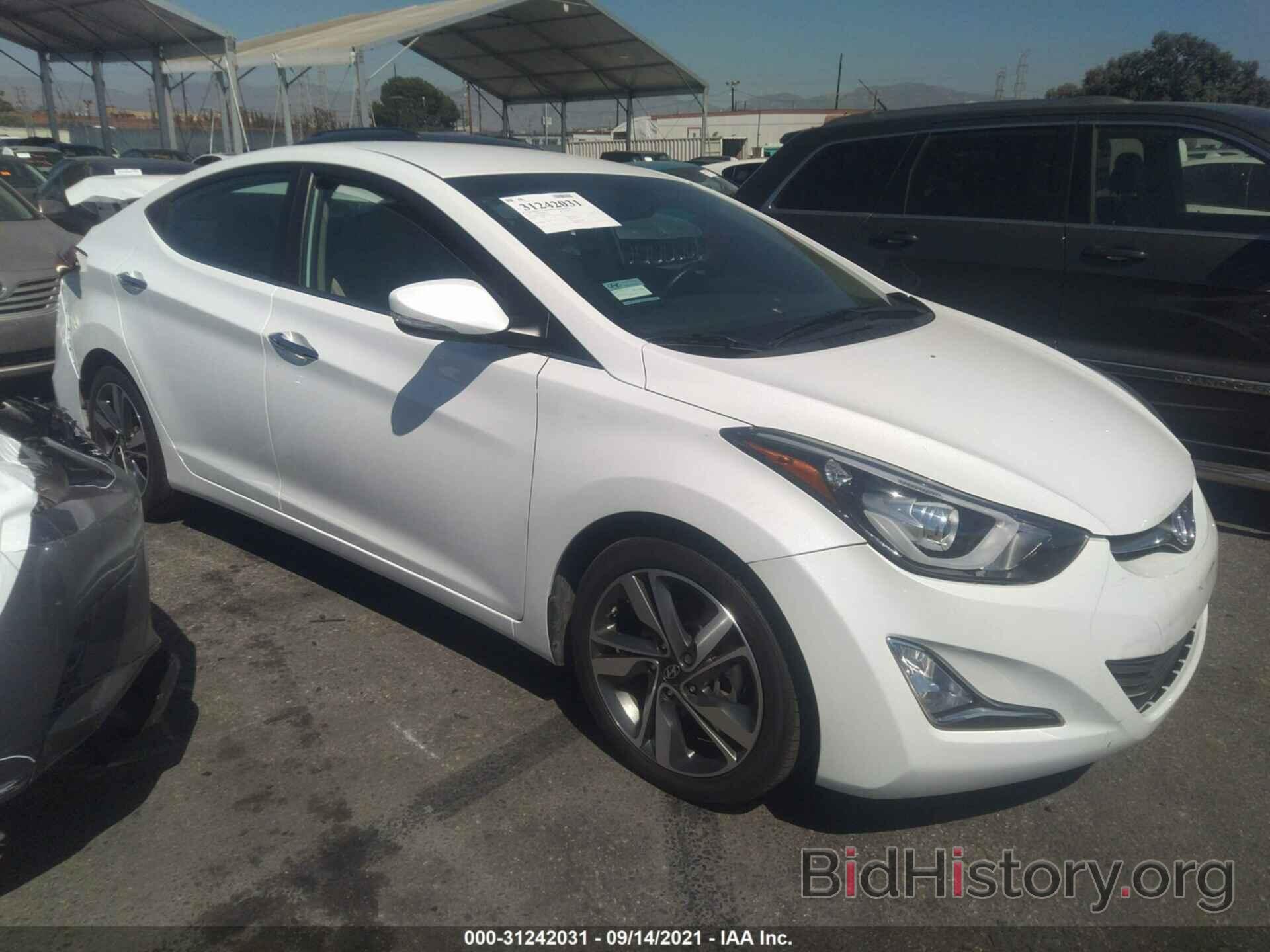 Photo 5NPDH4AE5GH658518 - HYUNDAI ELANTRA 2016