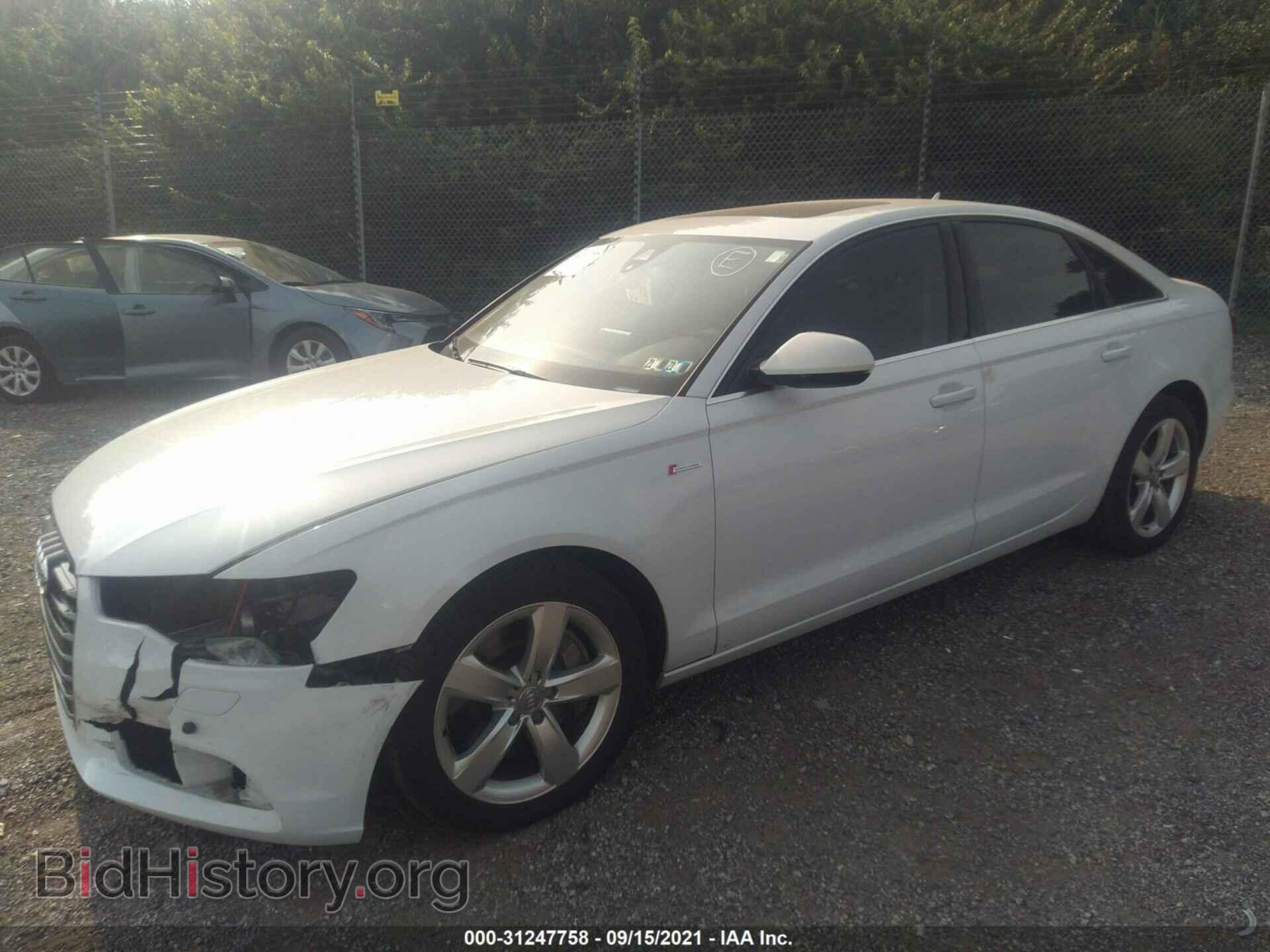 2012 AUDI A6 - VIN: WAUGGAFC2CN122543 - Фото 2