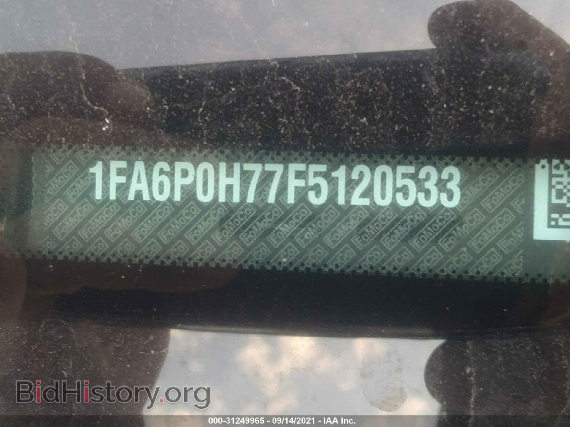 2015 FORD FUSION - VIN: 1FA6P0H77F5120533 - Фото 9