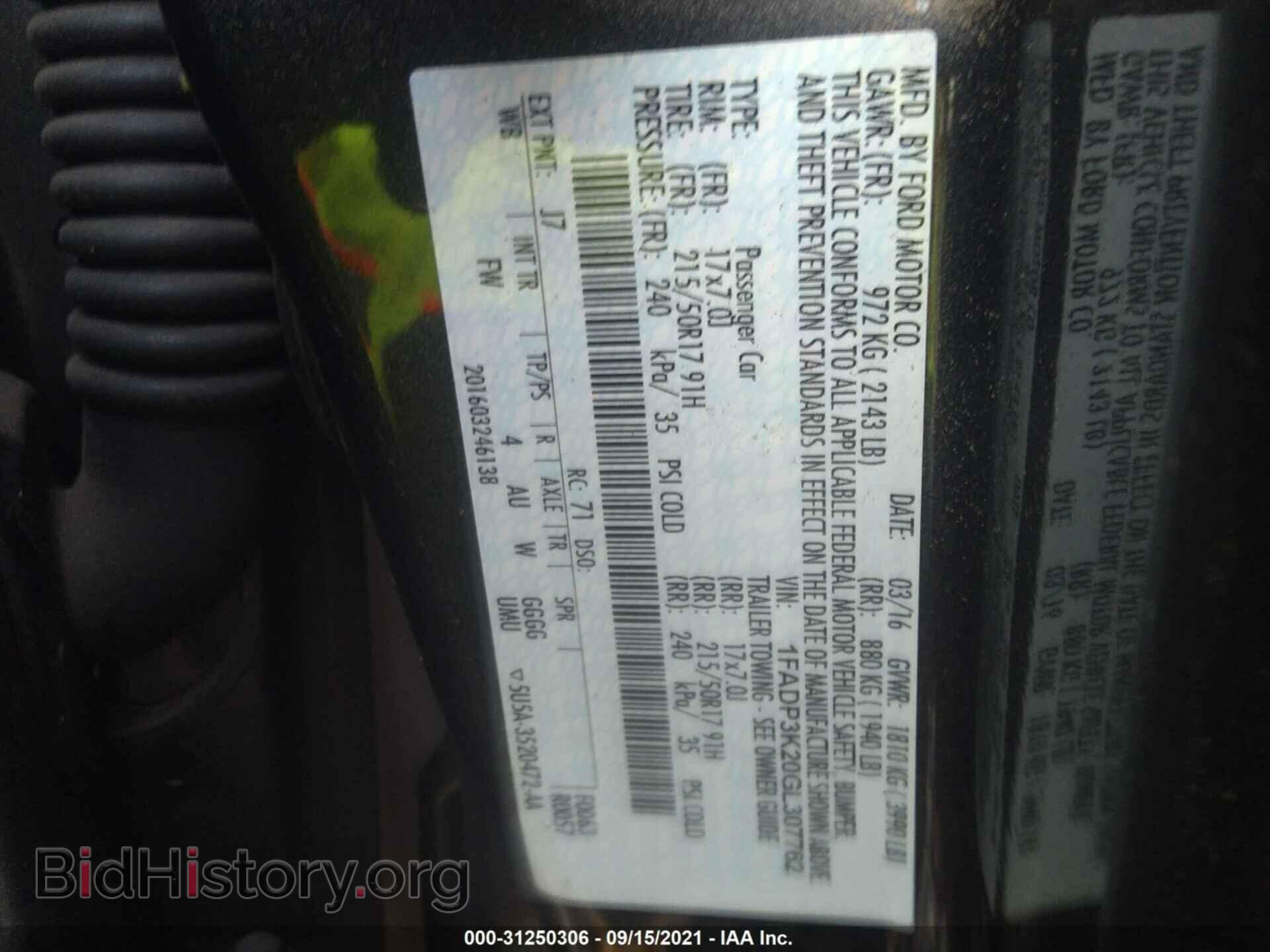 2016 FORD FOCUS - VIN: 1FADP3K20GL307762 - Photo 9