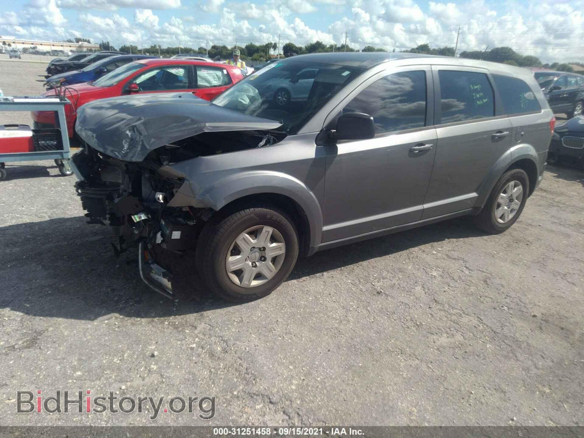 2012 DODGE JOURNEY - VIN: 3C4PDCAB9CT341019 - Фото 2