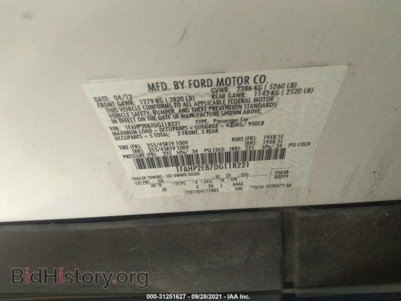 2013 Ford TAURUS (VIN 1FAHP2E87DG118221) — photo 9 of 11