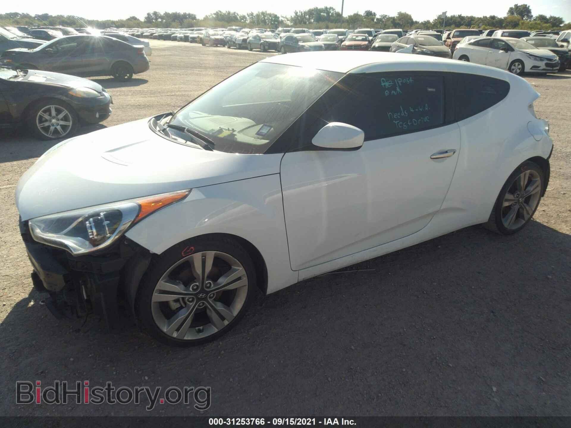 2014 HYUNDAI VELOSTER - VIN: KMHTC6ADXEU214465 - Фото 2