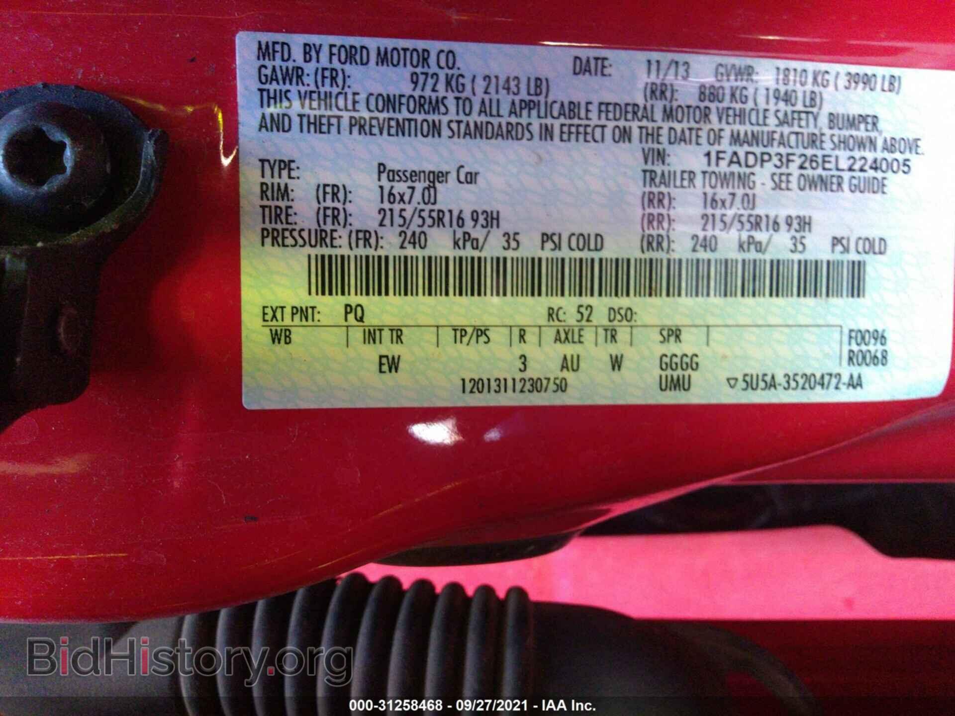 2014 FORD FOCUS - VIN: 1FADP3F26EL224005 - Photo 9