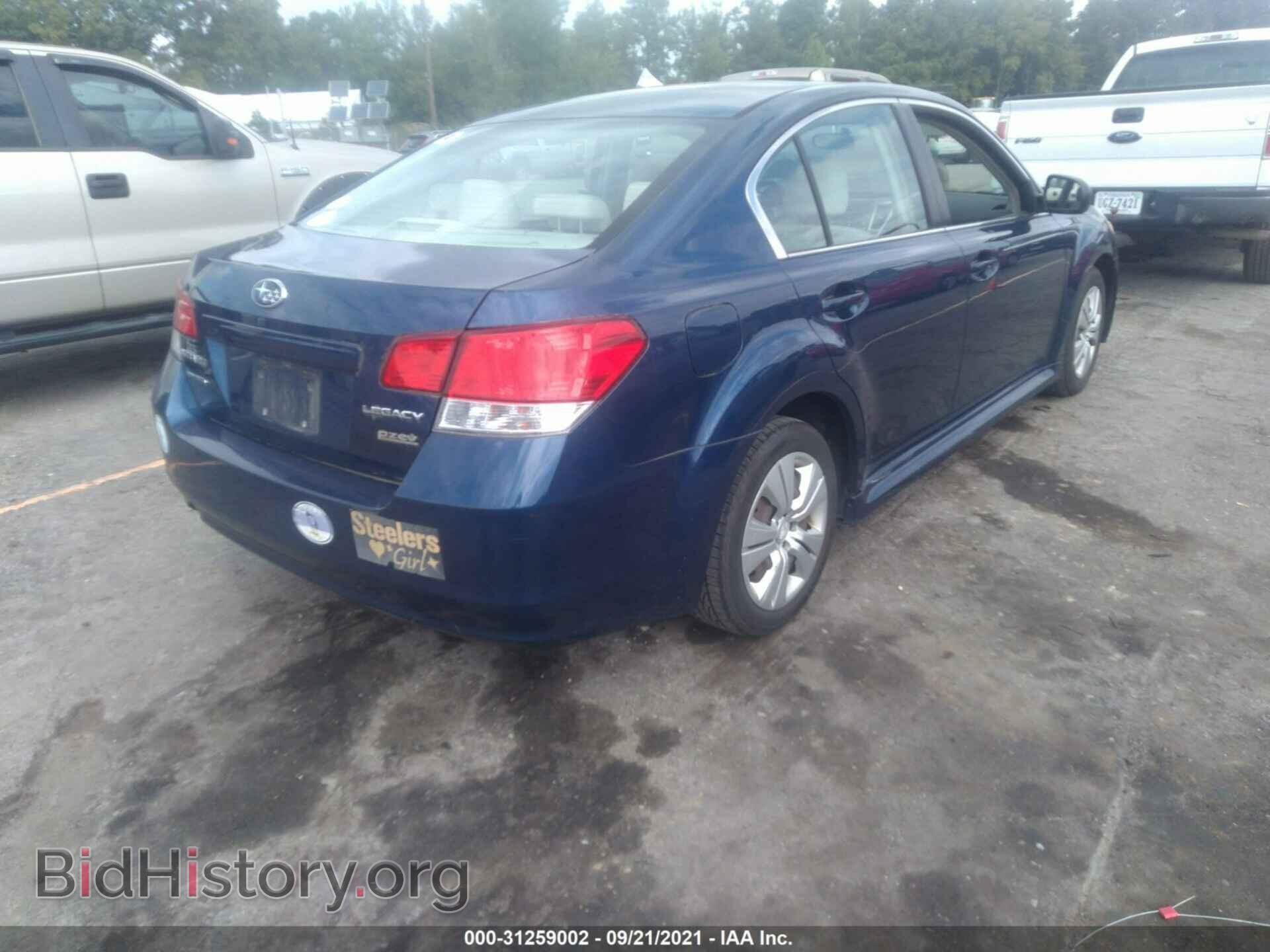 2011 SUBARU LEGACY - VIN: 4S3BMBA67B3214996 - Фото 4