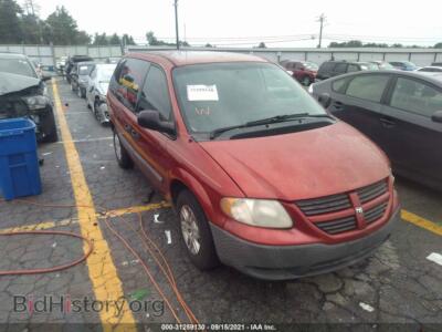 2006 Dodge CARAVAN SE, red — VIN 1D4GP25B56B698749, IAAI