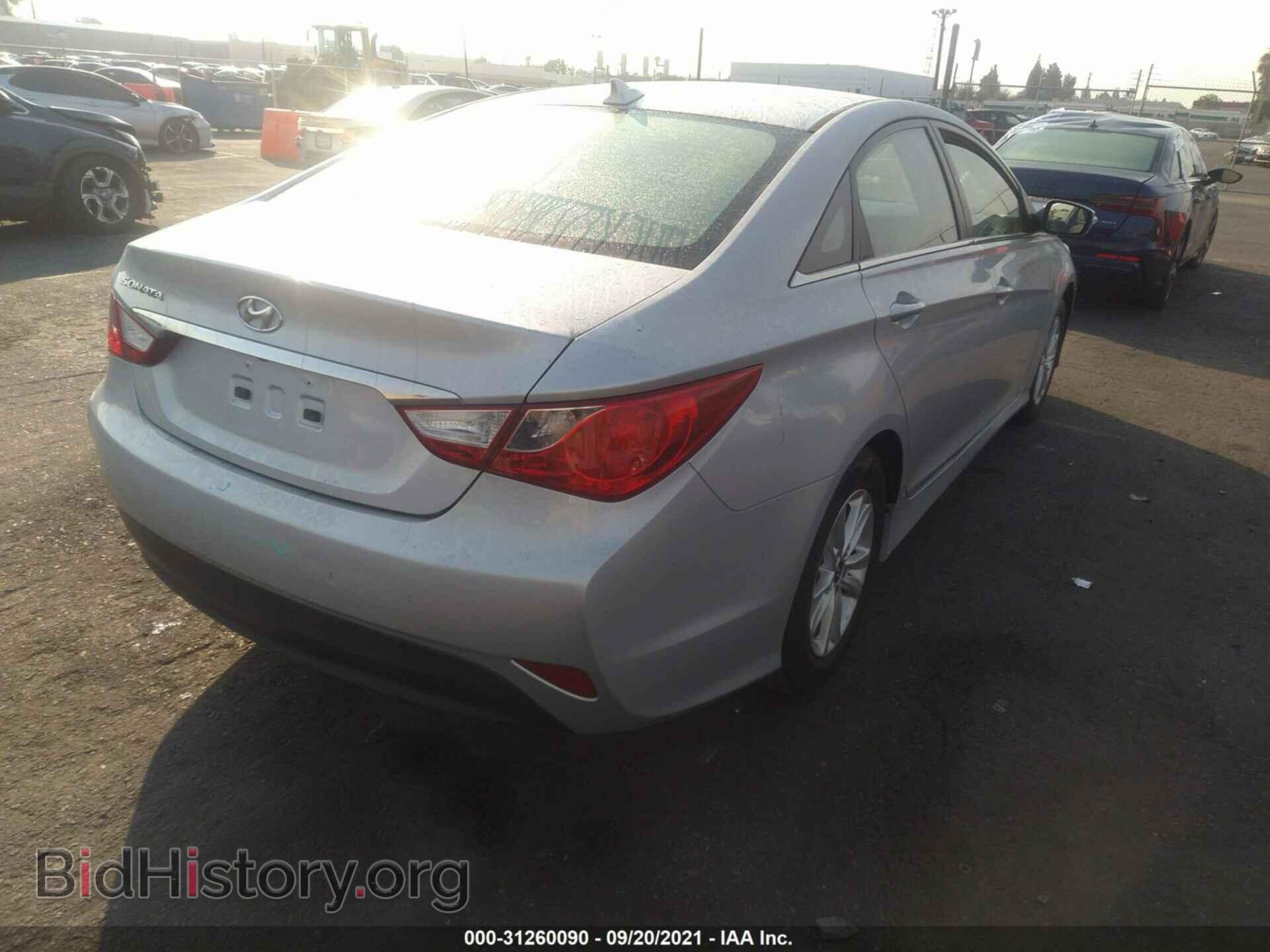 2014 HYUNDAI SONATA - VIN: 5NPEB4AC3EH920344 - Фото 4