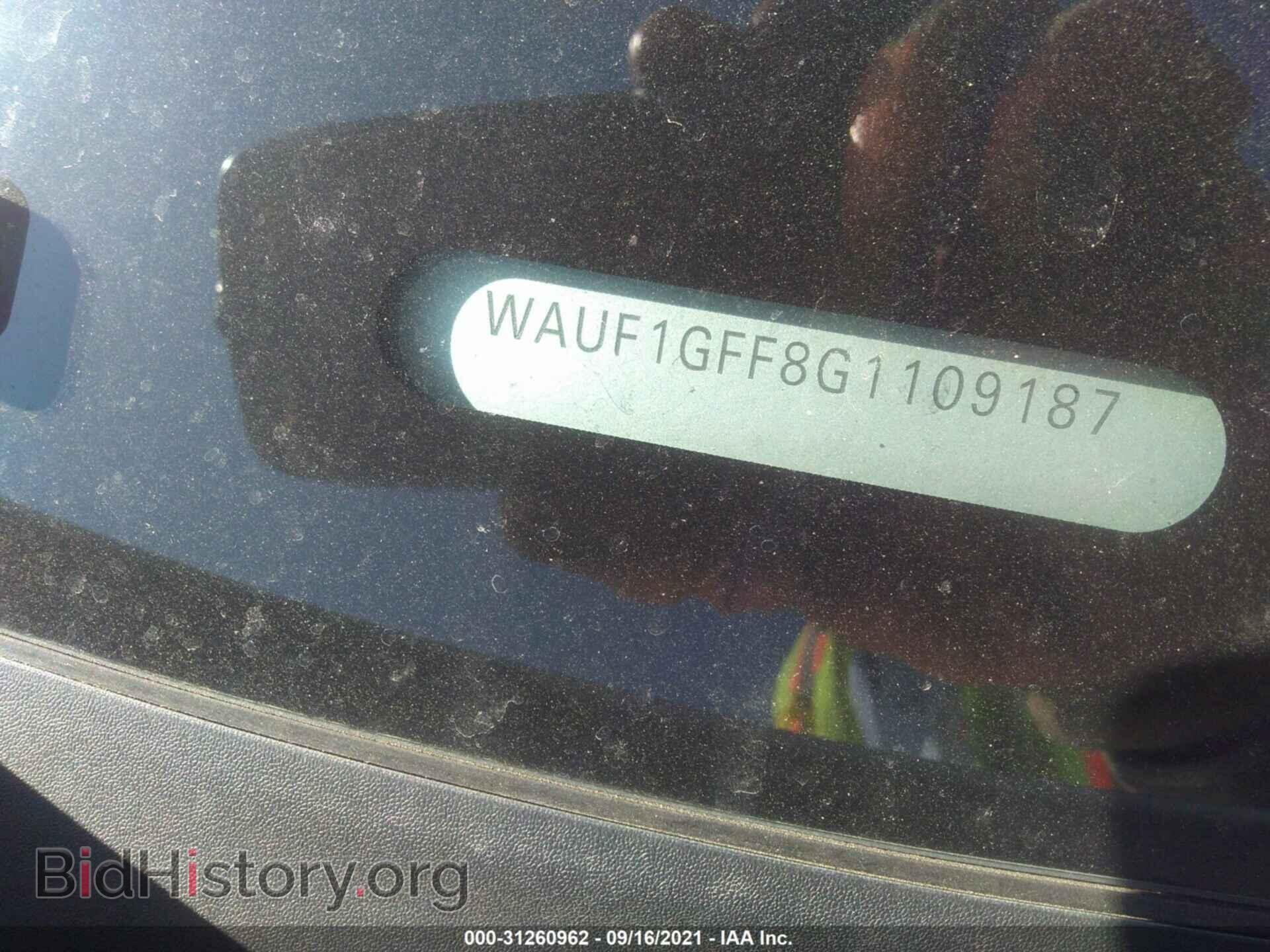 2016 AUDI S3 - VIN: WAUF1GFF8G1109187 - Фото 9