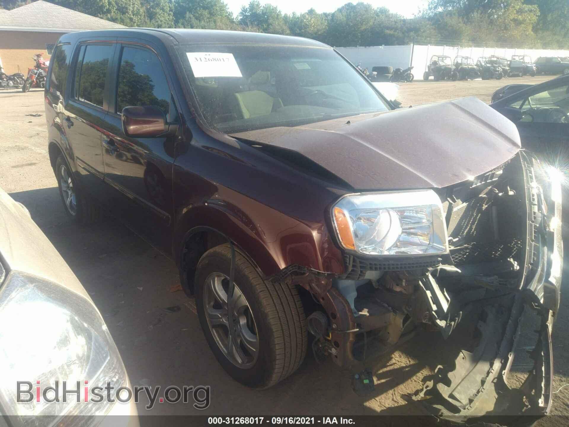Фотография 5FNYF4H44CB067500 - HONDA PILOT 2012