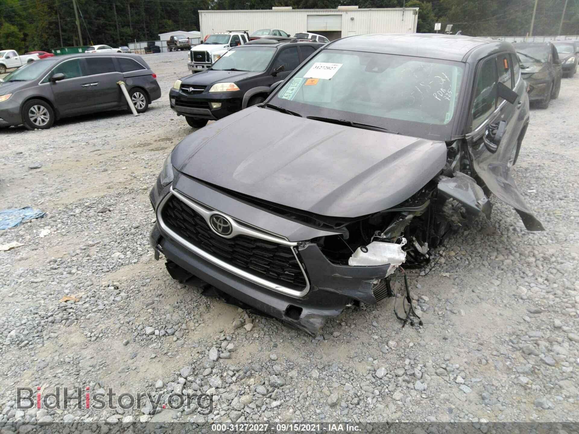 2021 TOYOTA HIGHLANDER - VIN: 5TDBZRBH0MS544068 - Фото 2