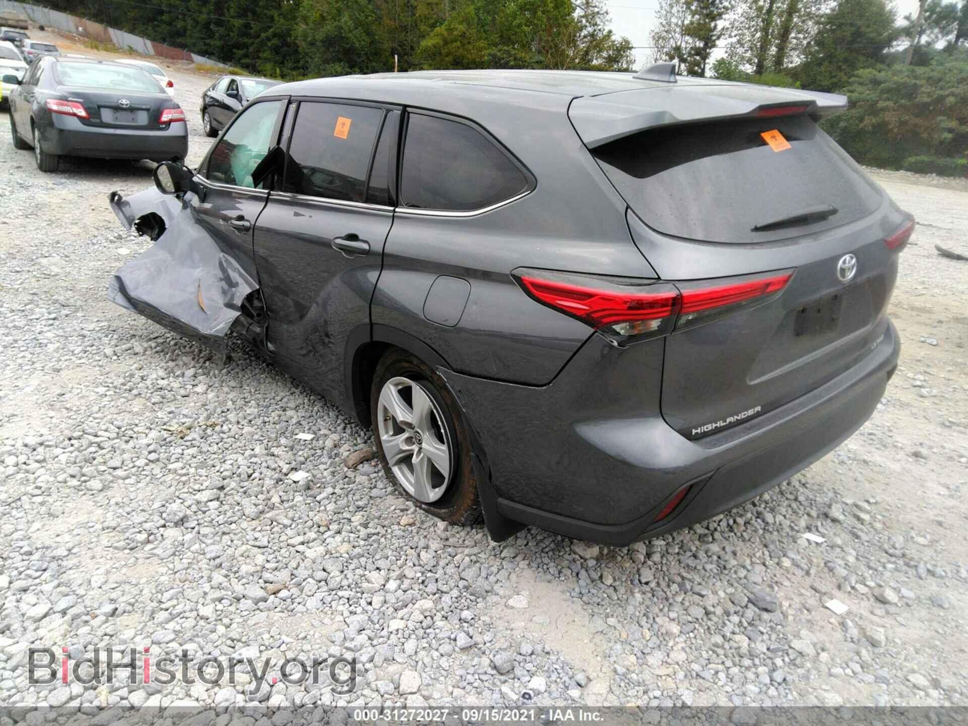 2021 TOYOTA HIGHLANDER - VIN: 5TDBZRBH0MS544068 - Фото 3