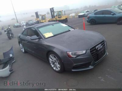 2014 Audi A5 Premium, gray — VIN WAUCFAFR6EA020629, IAAI