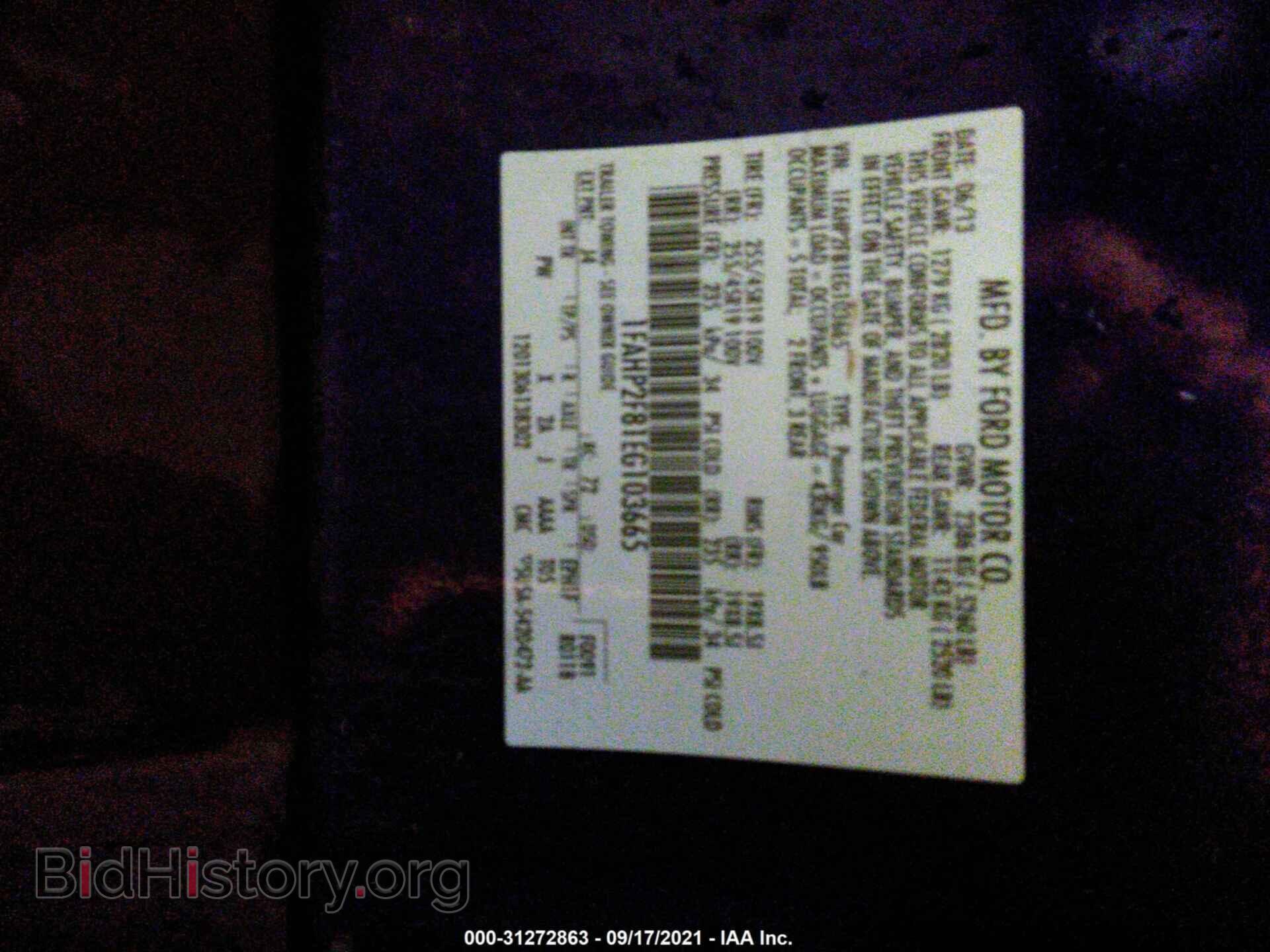 2014 FORD TAURUS - VIN: 1FAHP2F81EG103665 - Photo 9