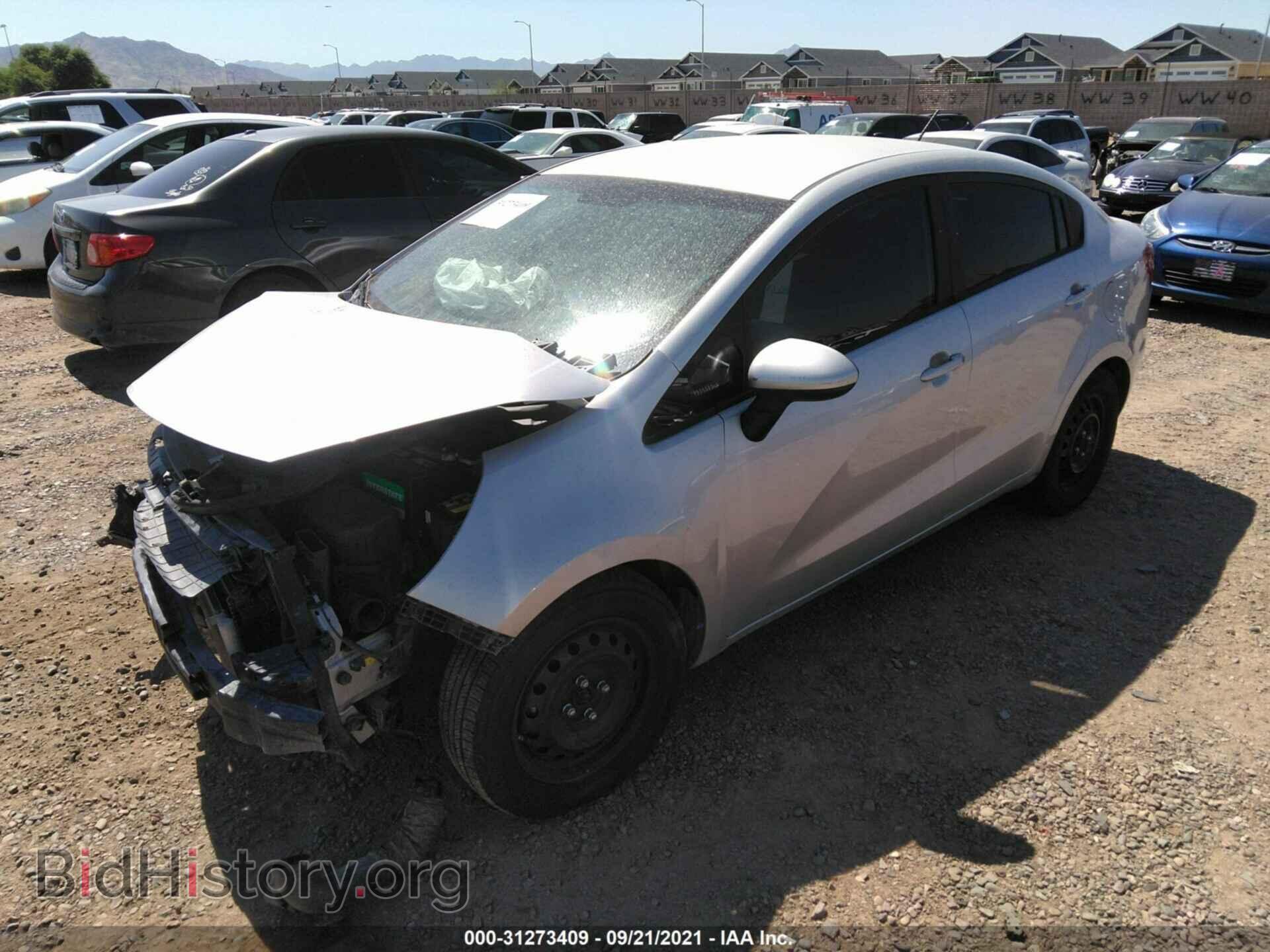 2014 KIA RIO - VIN: KNADM4A33E6407379 - Фото 2