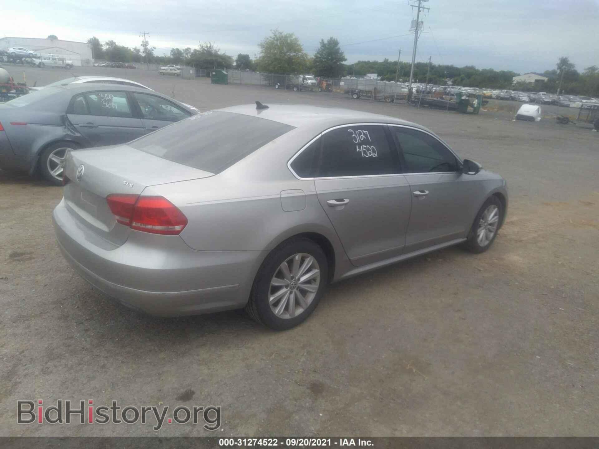 2012 VOLKSWAGEN PASSAT - VIN: 1VWCP7A37CC066085 - Фото 4