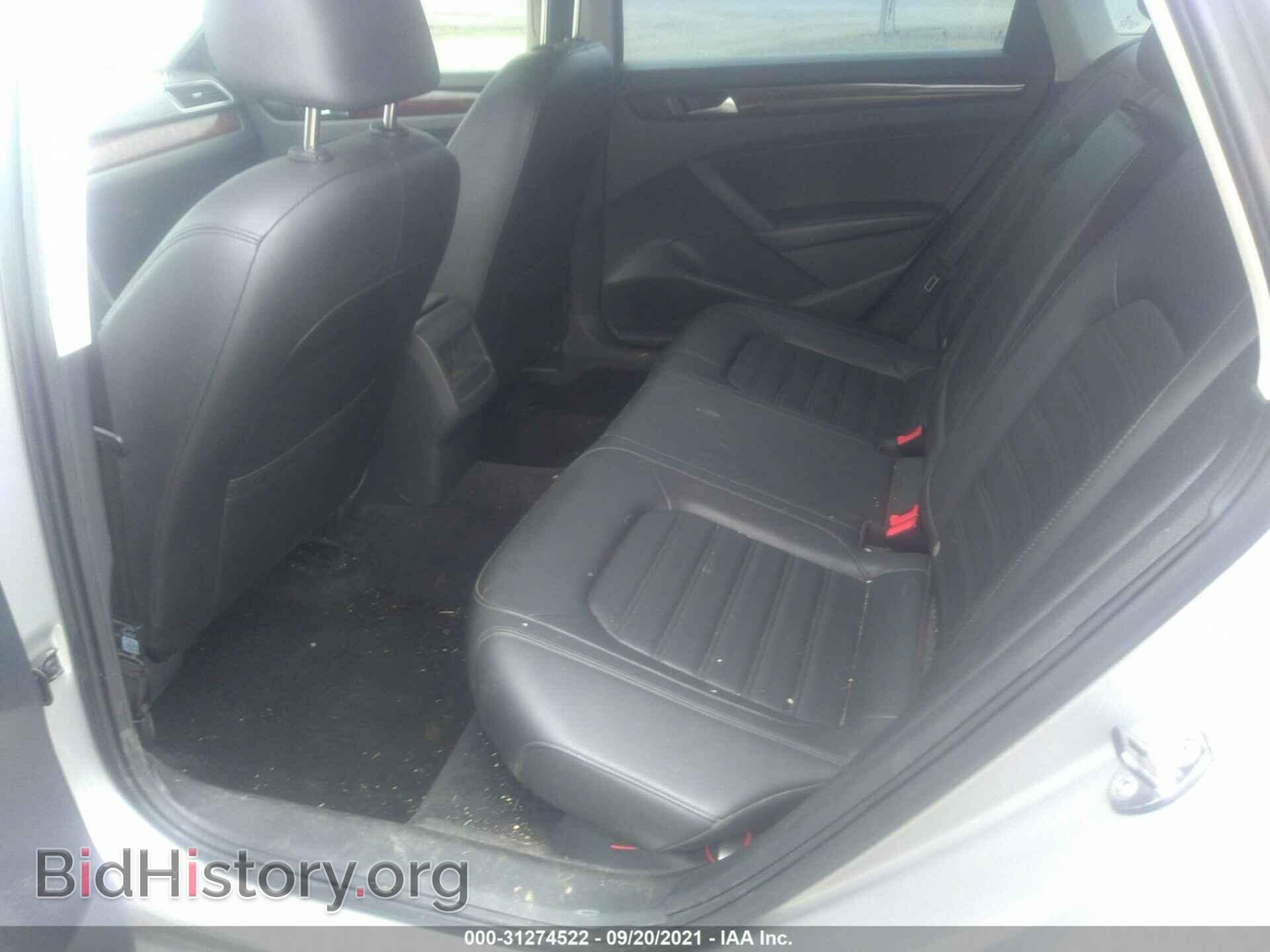 2012 VOLKSWAGEN PASSAT - VIN: 1VWCP7A37CC066085 - Фото 8