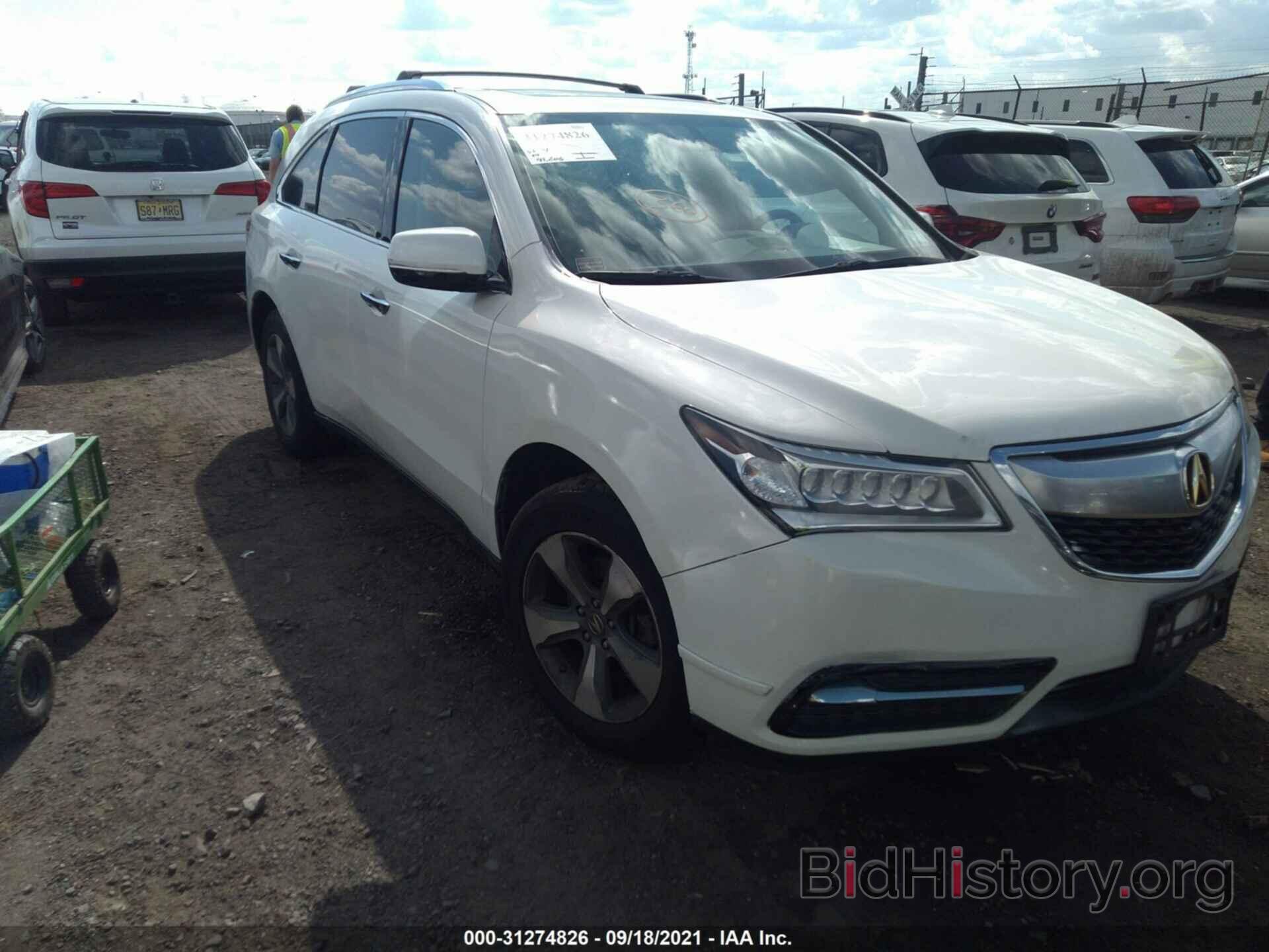 Фотография 5FRYD4H24GB056196 - ACURA MDX 2016