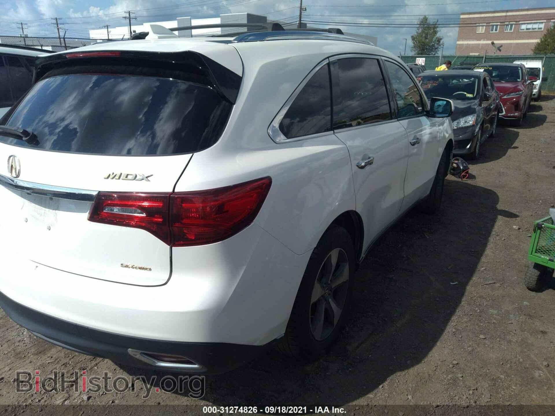 2016 ACURA MDX - VIN: 5FRYD4H24GB056196 - Фото 4