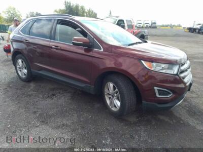 2015 Ford EDGE SEL, коричневый — VIN 2FMTK3J97FBB30012, IAAI