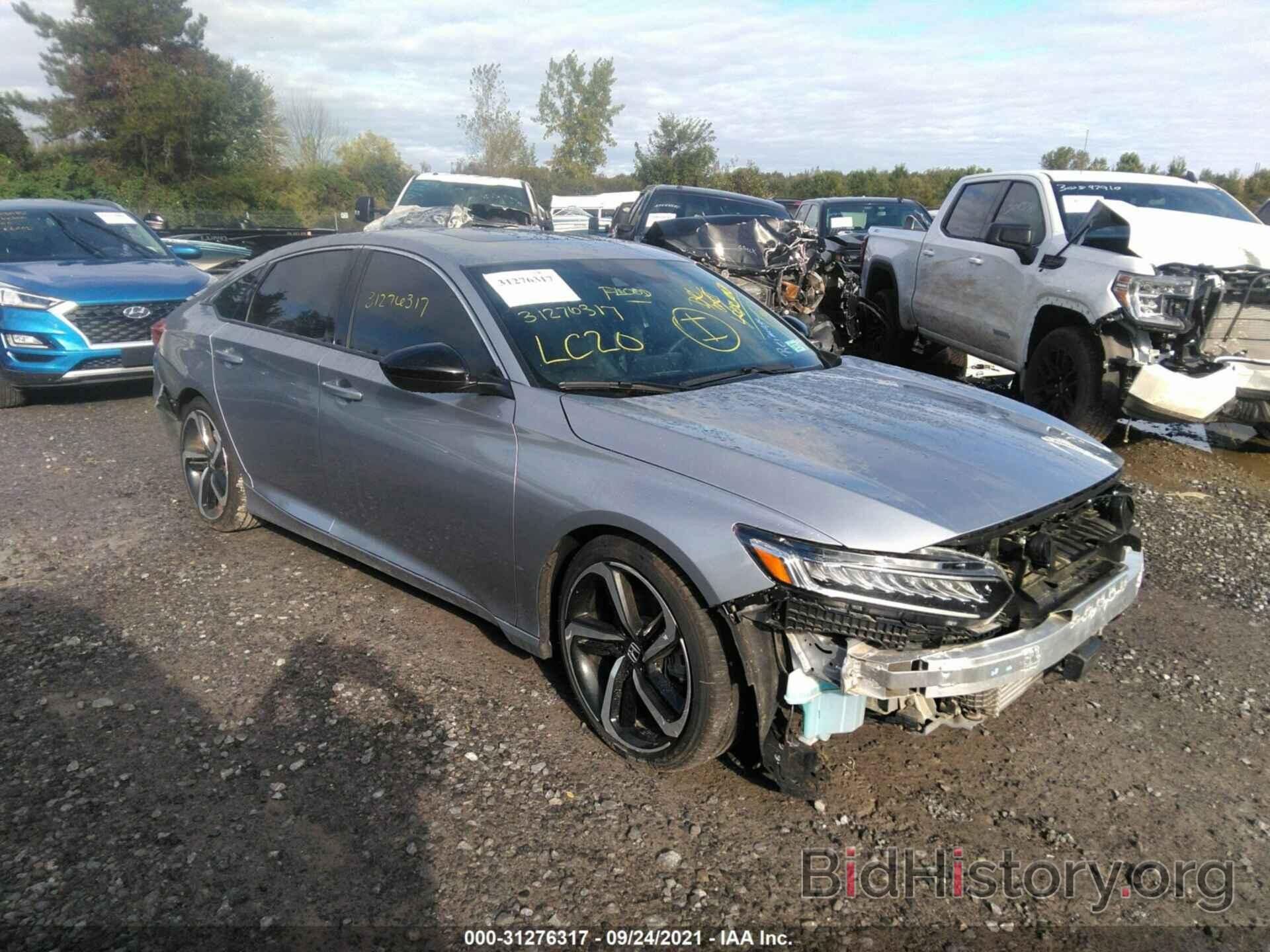 Photo 1HGCV2F36MA006706 - HONDA ACCORD SEDAN 2021