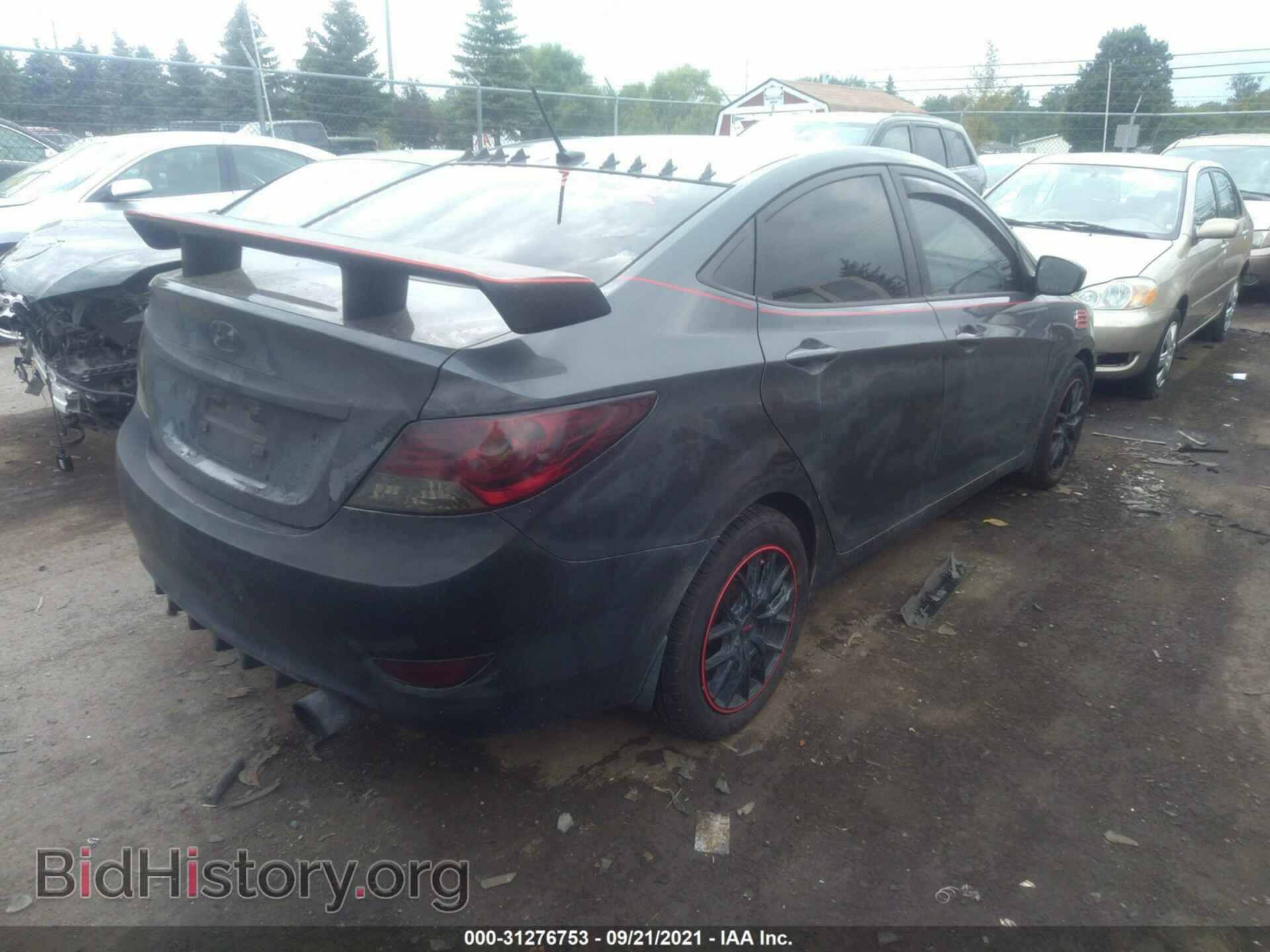 2012 HYUNDAI ACCENT - VIN: KMHCU4AE8CU169243 - Фото 4