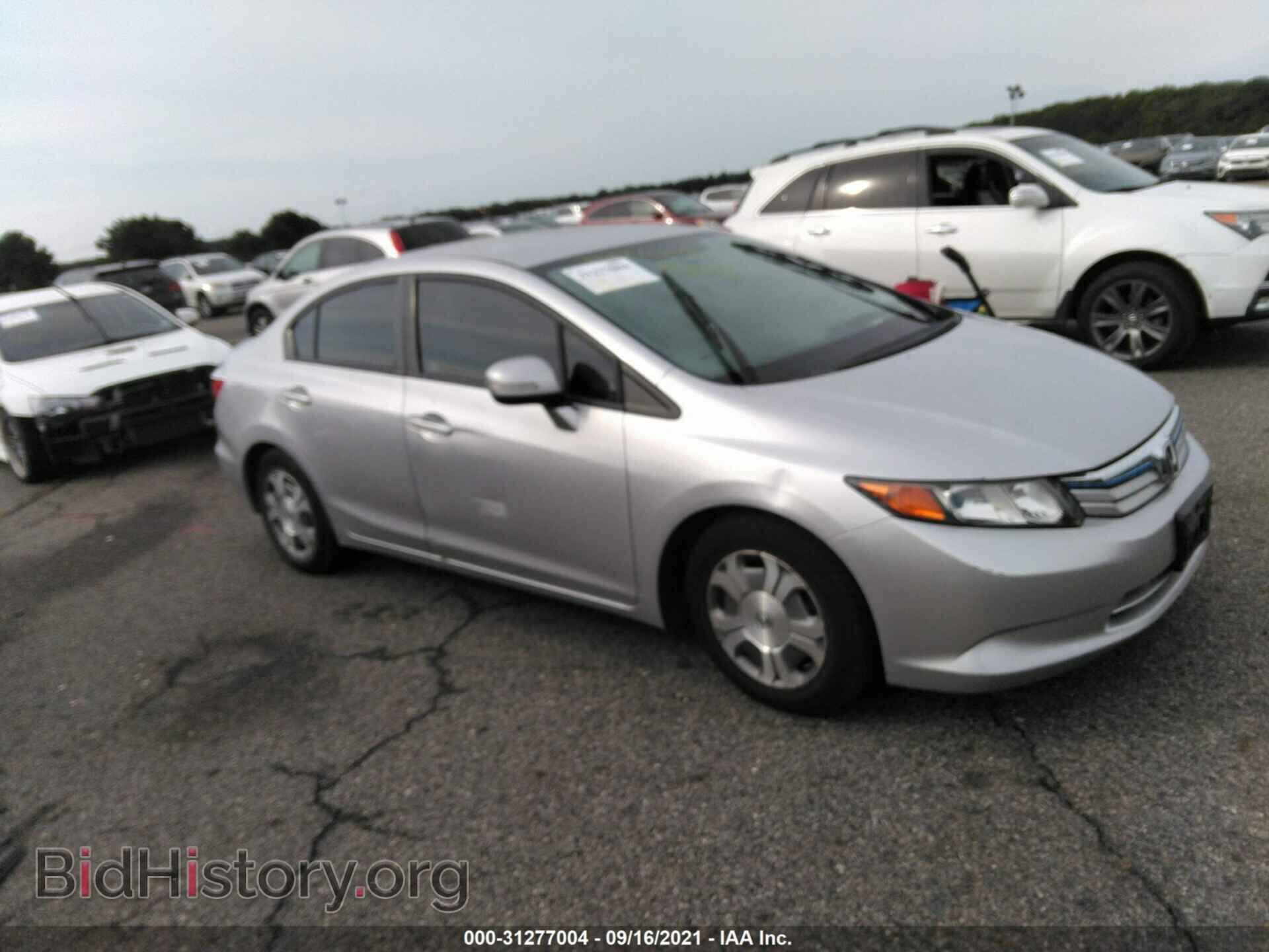 Фотография JHMFB4F30CS010175 - HONDA CIVIC HYBRID 2012