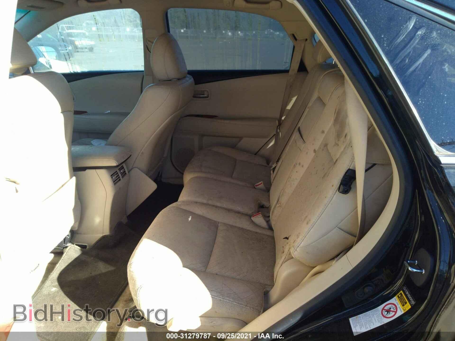 2010 LEXUS RX 350 - VIN: 2T2BK1BA5AC042469 - Фото 8