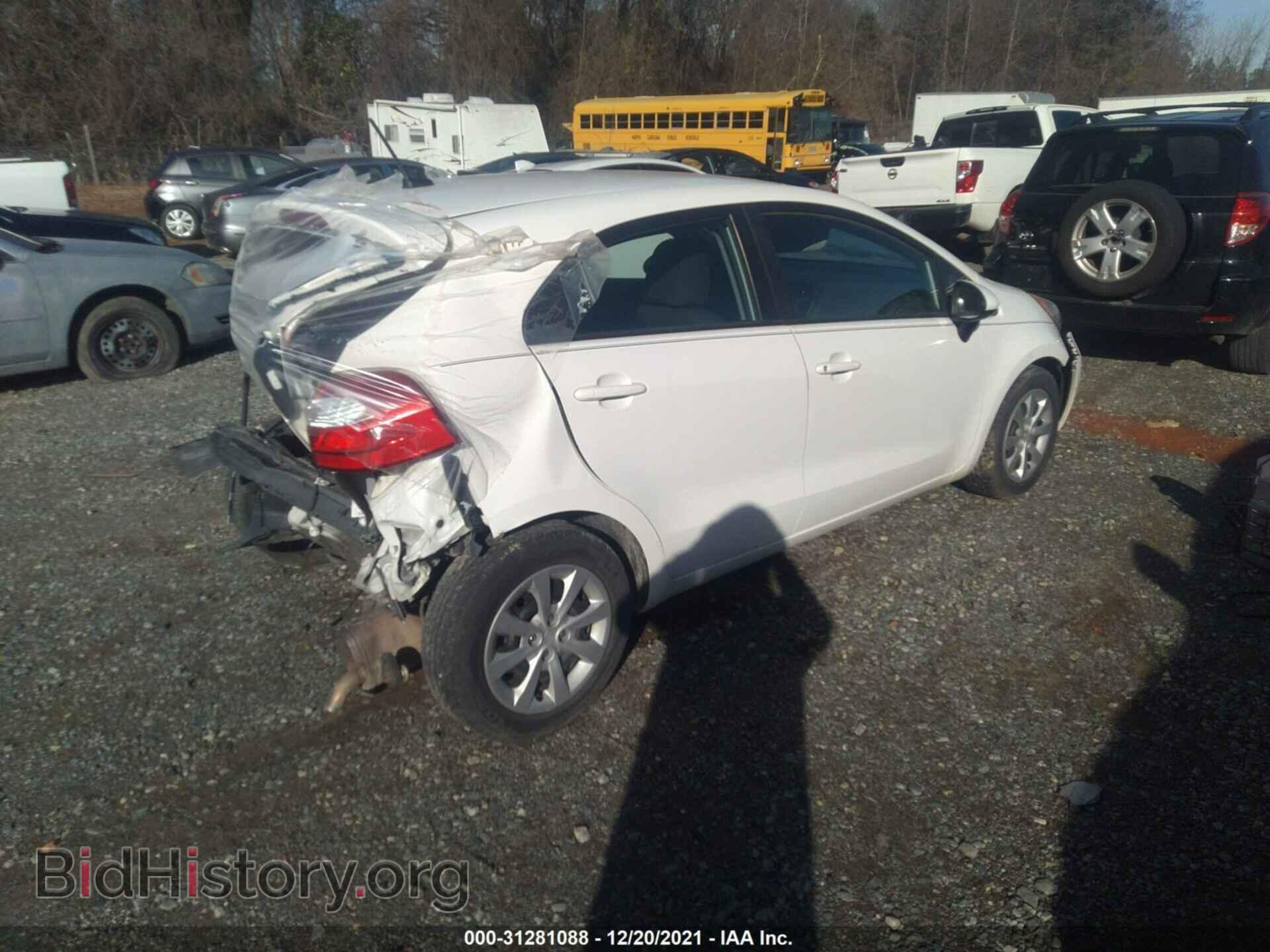2012 KIA RIO - VIN: KNADM5A35C6015751 - Фото 4
