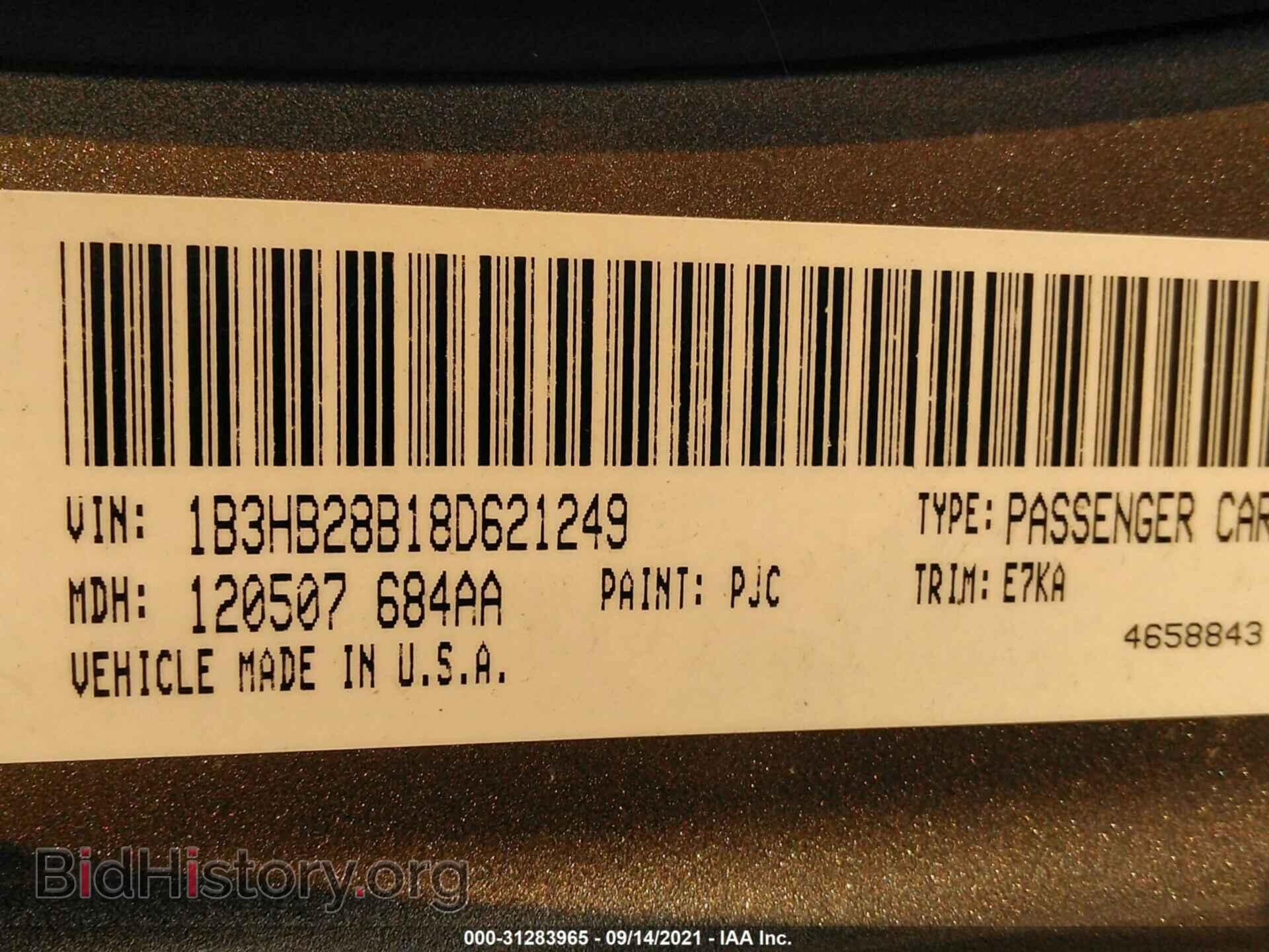 2008 DODGE CALIBER - VIN: 1B3HB28B18D621249 - Фото 9