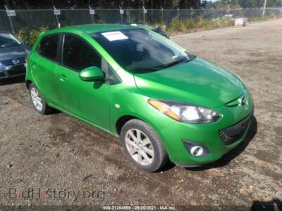 2012 Mazda MAZDA2 Touring, green — VIN JM1DE1LZ6C0146264, IAAI