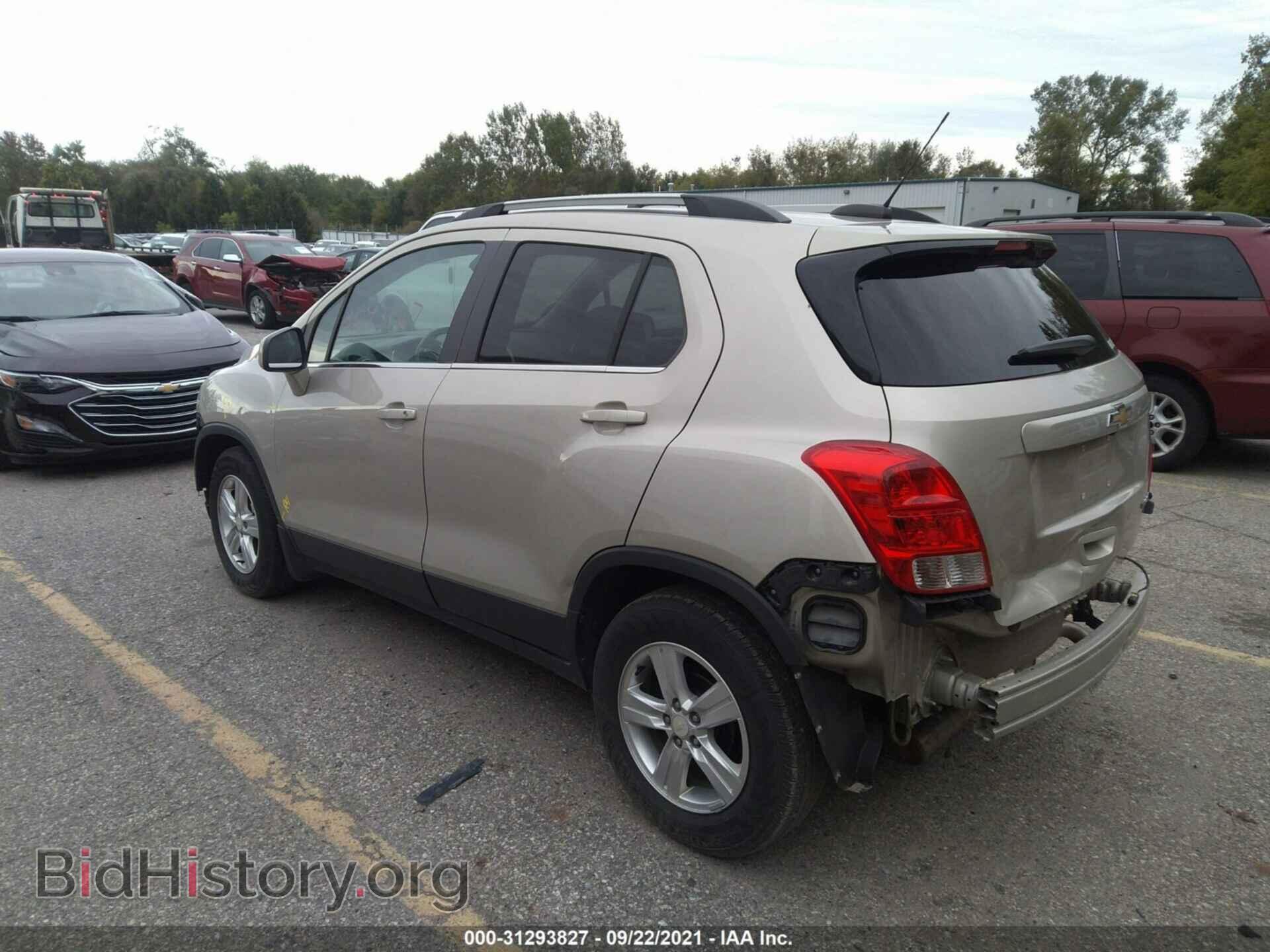 2016 CHEVROLET TRAX - VIN: 3GNCJLSB7GL219021 - Фото 3