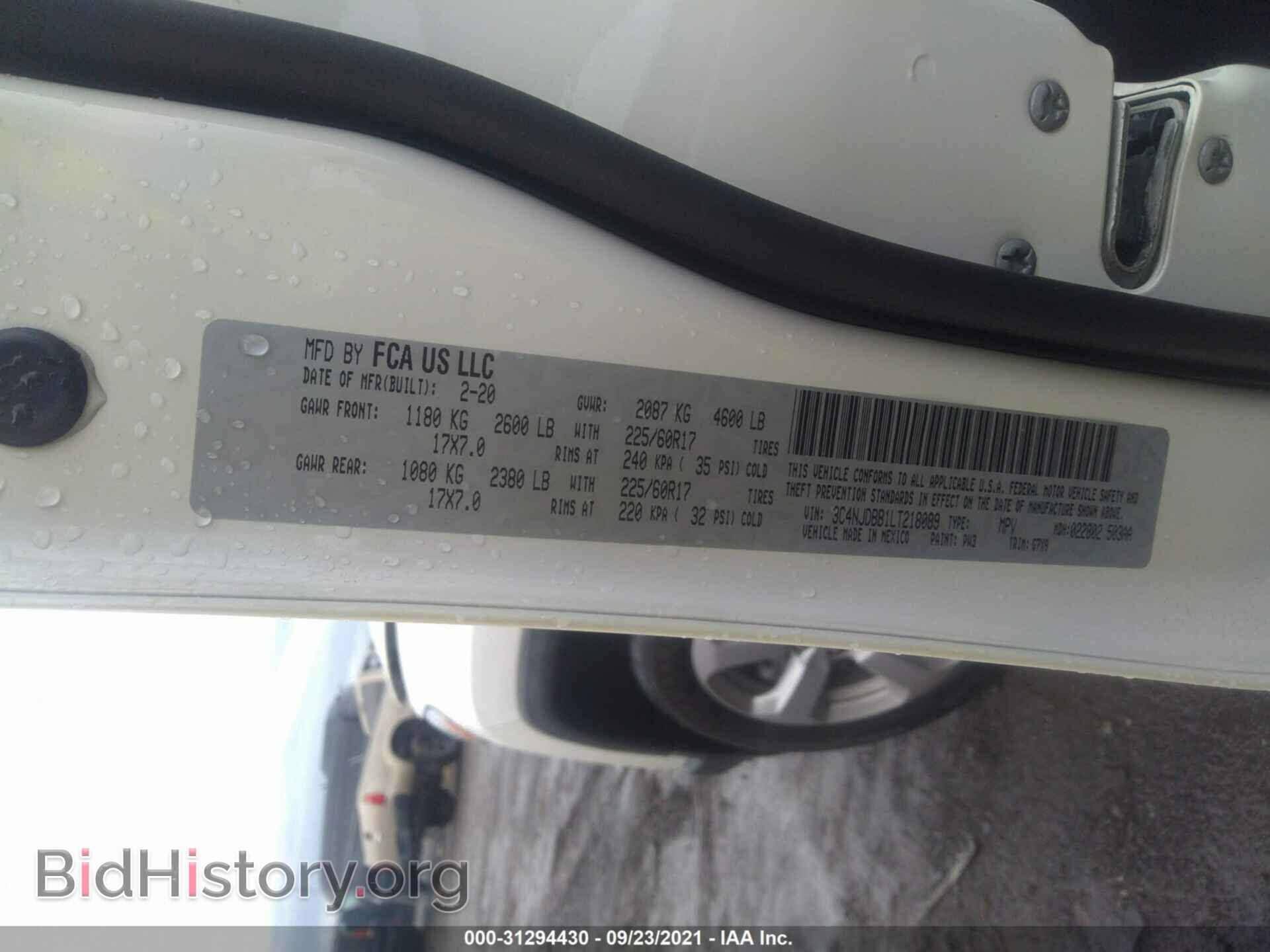 2020 JEEP COMPASS - VIN: 3C4NJDBB1LT218089 - Фото 9