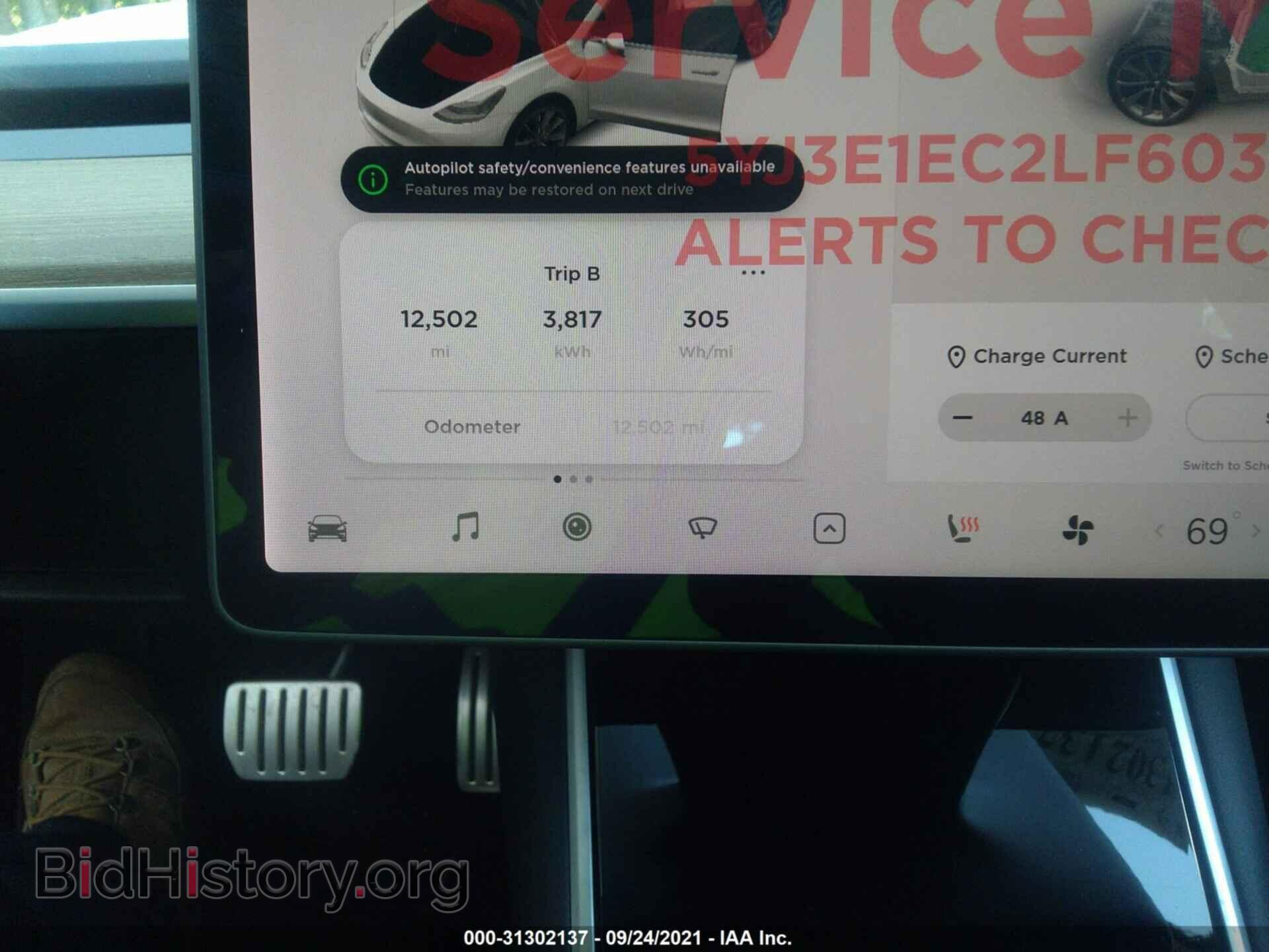 2020 TESLA MODEL 3 - VIN: 5YJ3E1EC2LF603254 - Фото 7