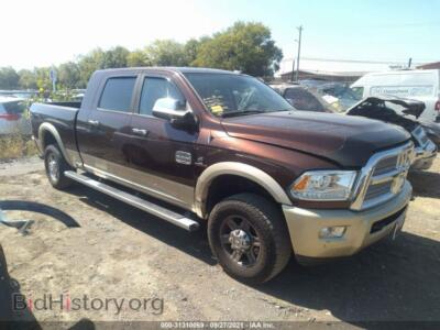 2013 RAM 2500 Laramie Longhorn, бордовый — VIN 3C6UR5PLXDG546477, IAAI