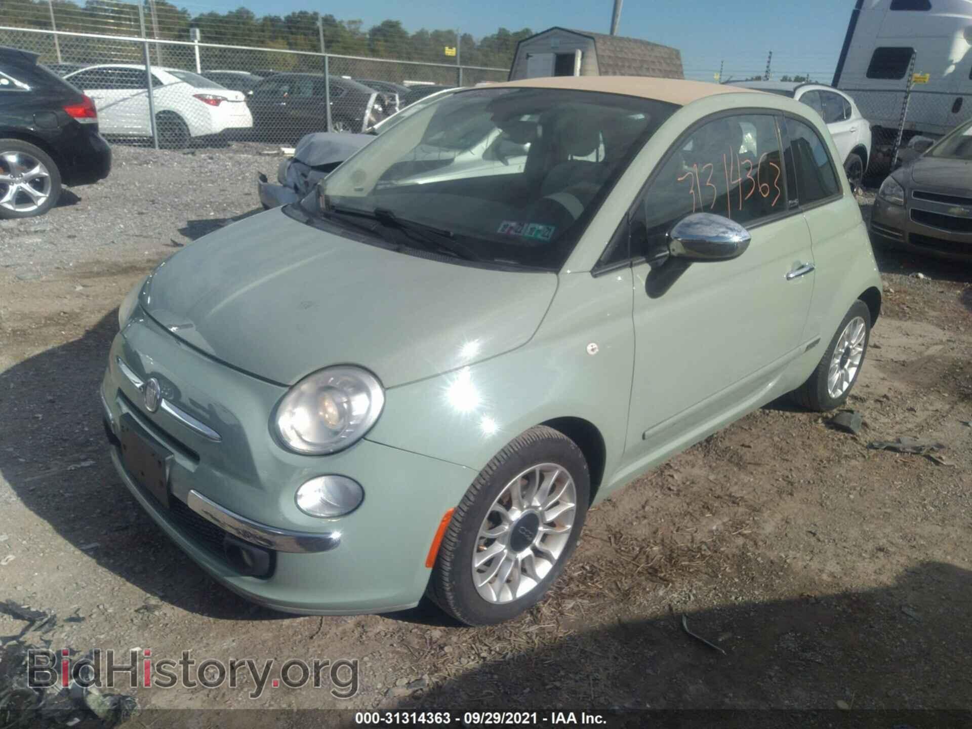 2012 FIAT 500 - VIN: 3C3CFFER2CT149608 - Фото 2